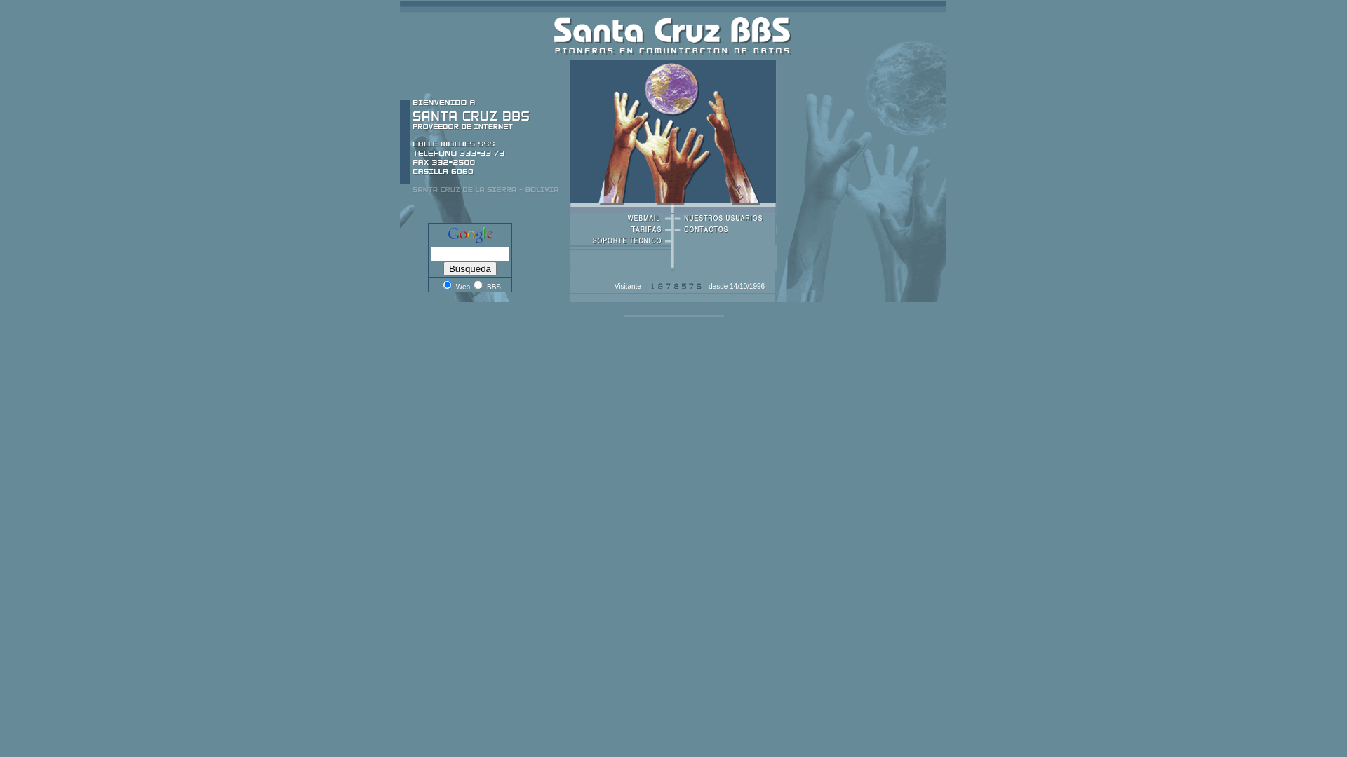 website screenshot of http://www.scbbs-bo.com/