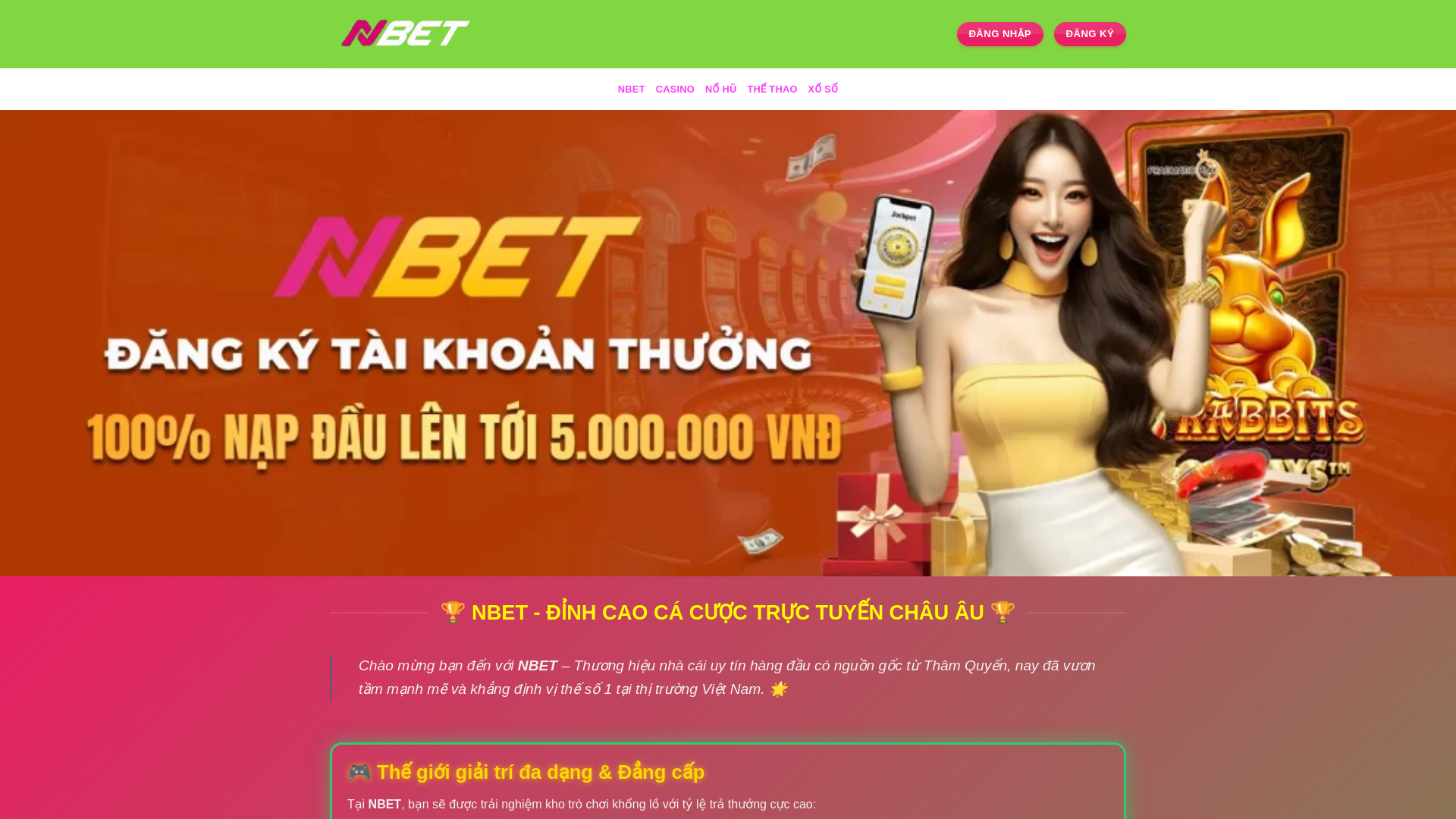 website screenshot of https://nbet.com.mx/