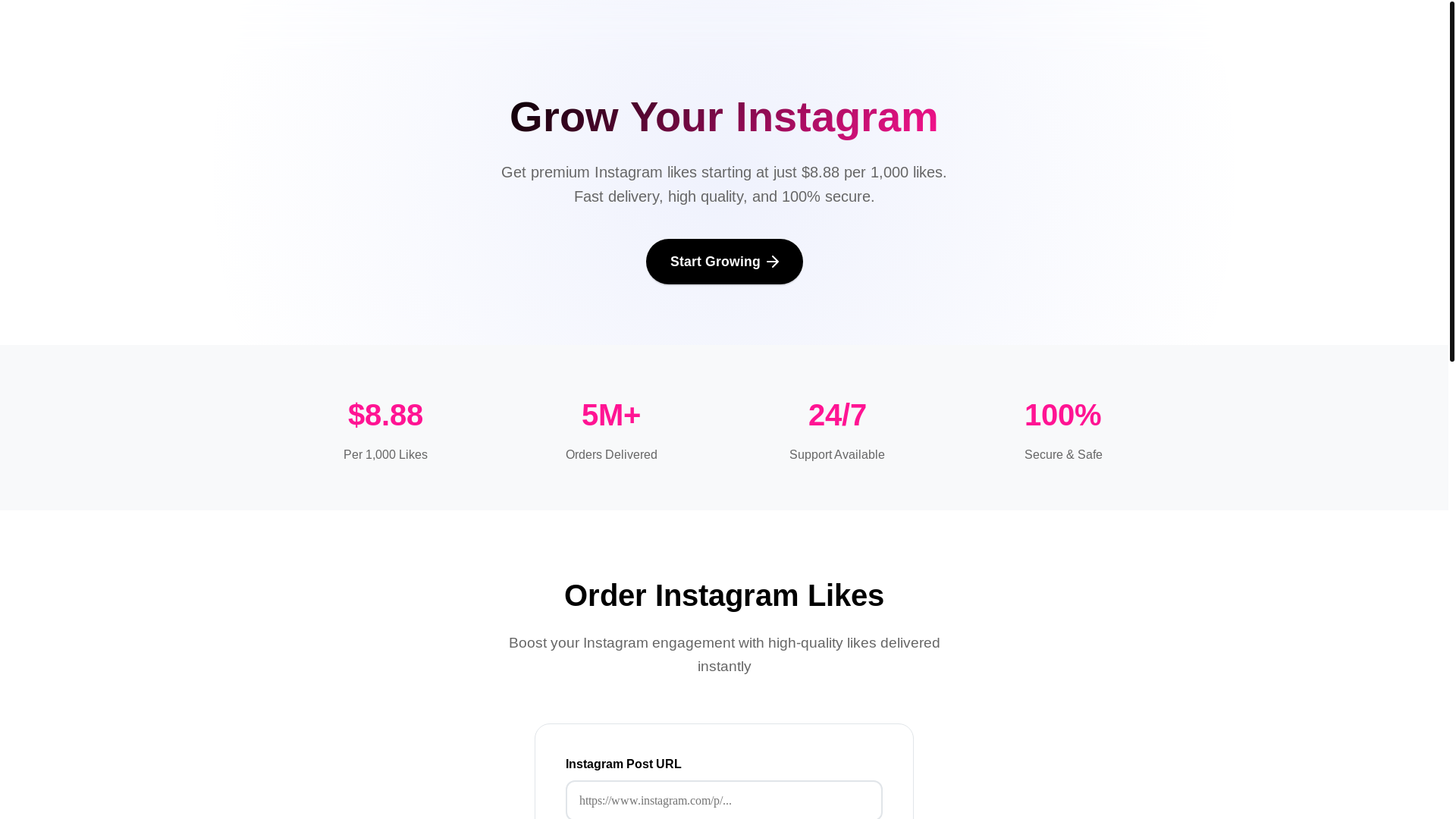 website screenshot of https://manylikes.pages.dev/
