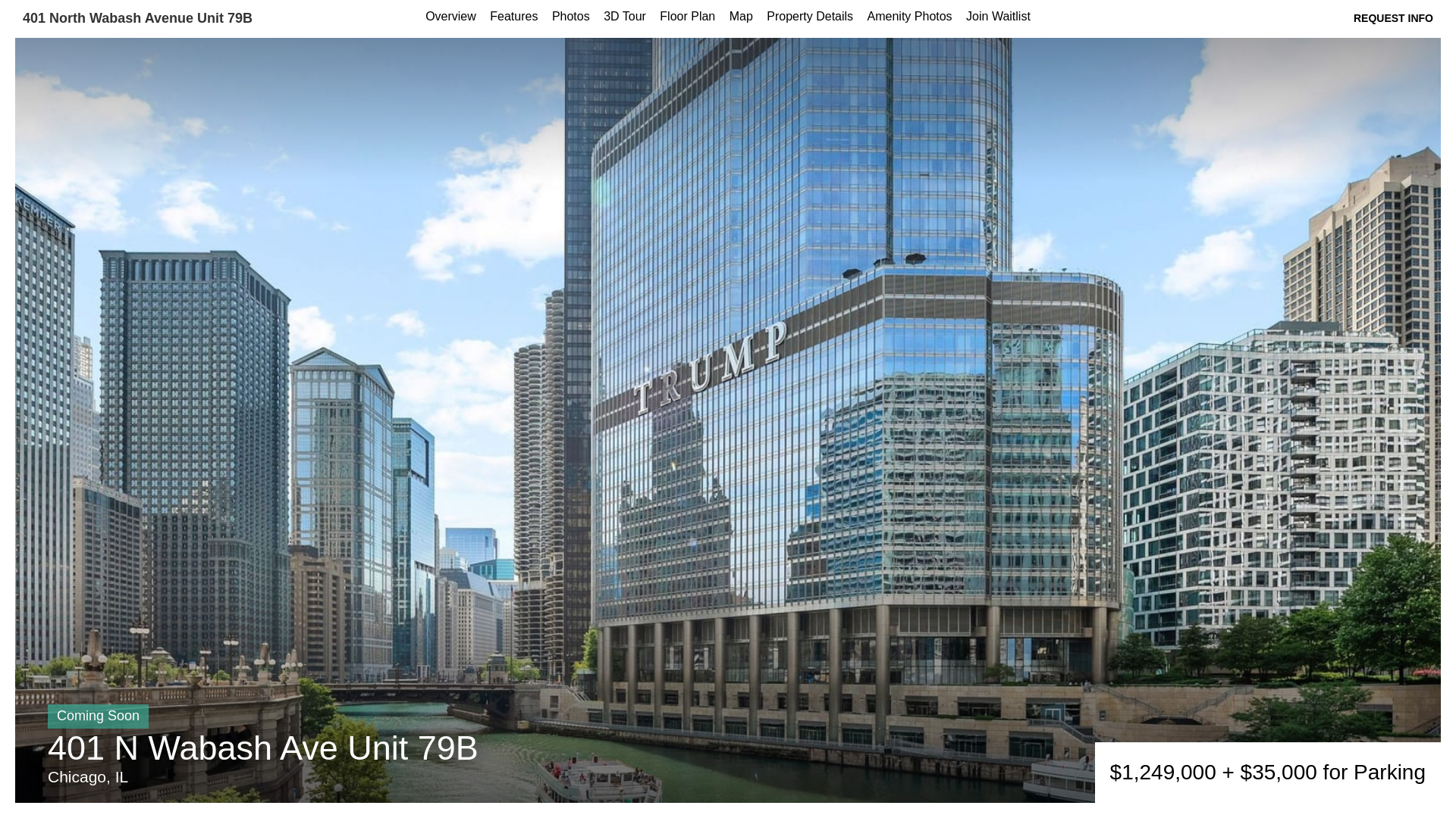 website screenshot of https://trumptower79b.com/