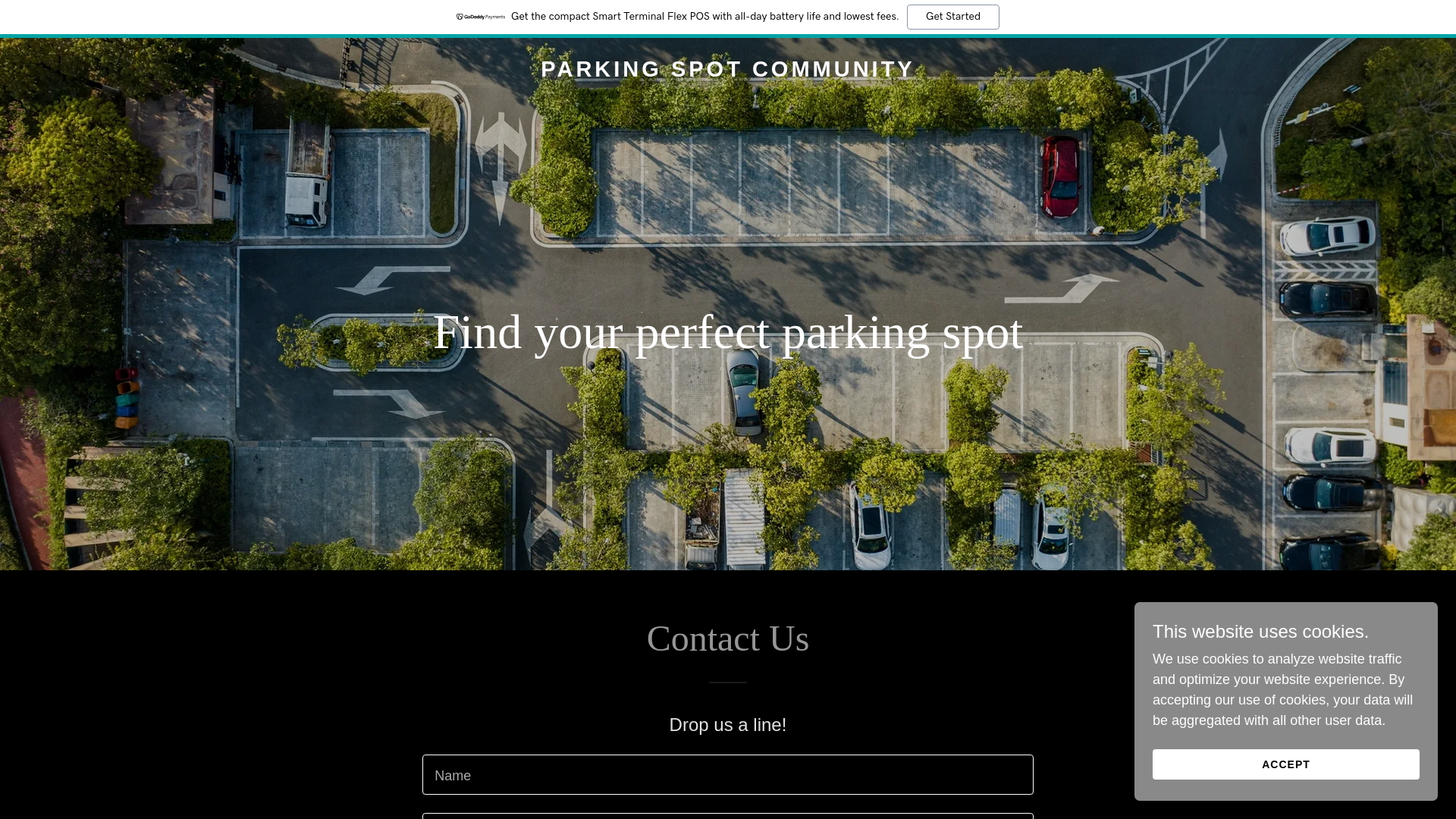 website screenshot of https://parkingspotcommunity.com/