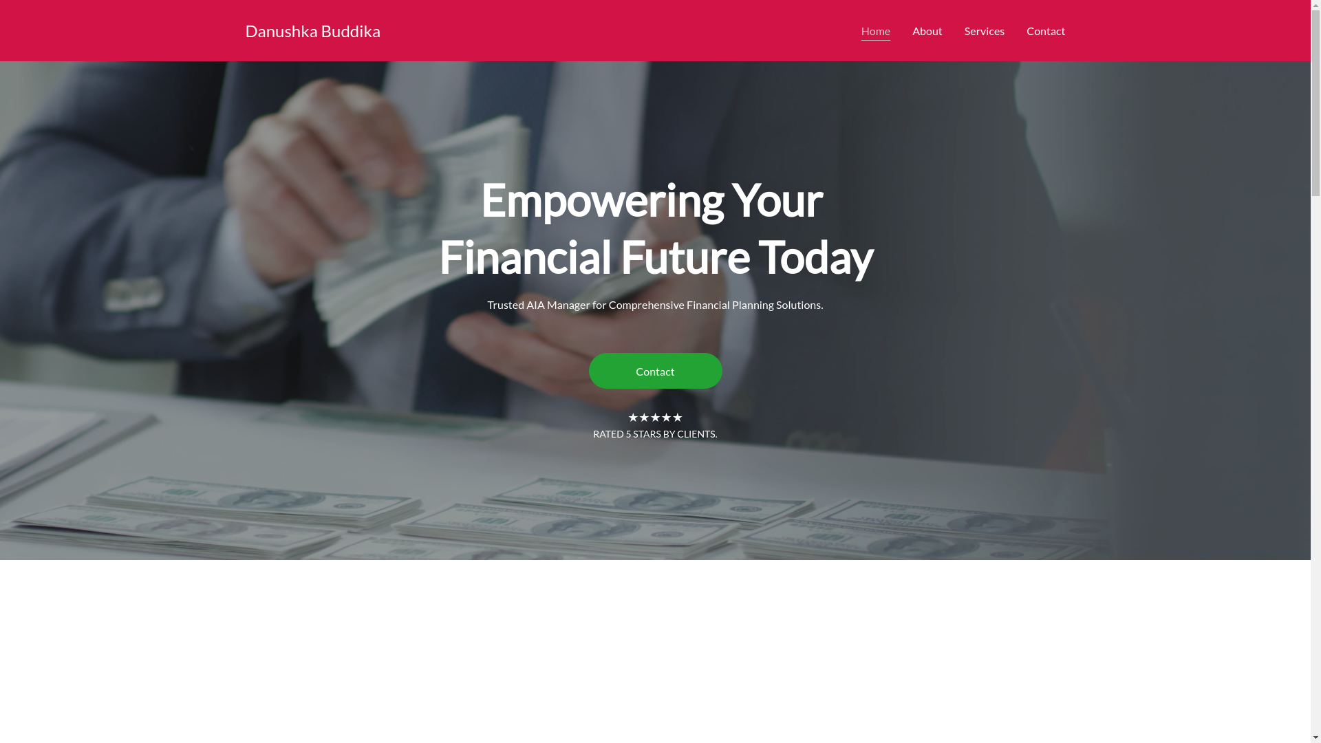 website screenshot of https://danushkabuddika.com/