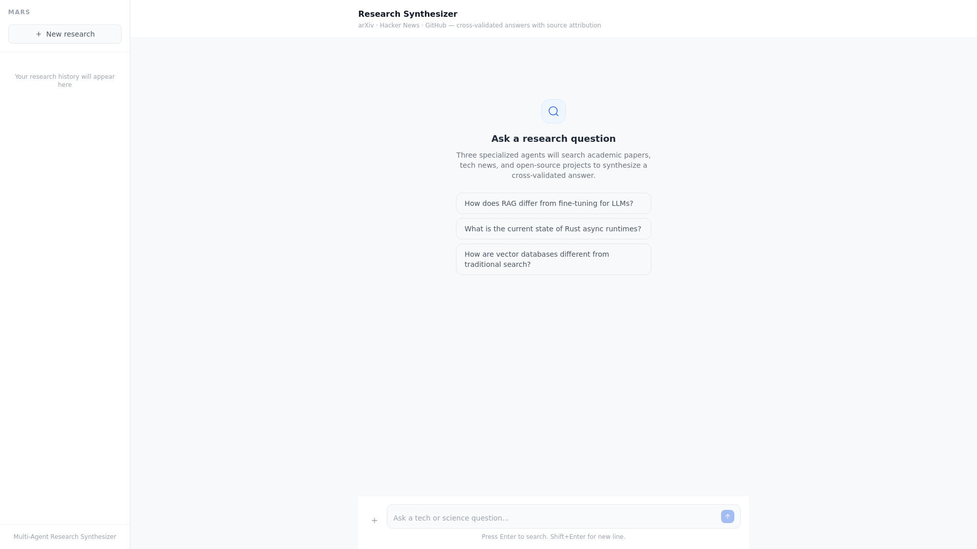 website screenshot of https://marsagent.io/