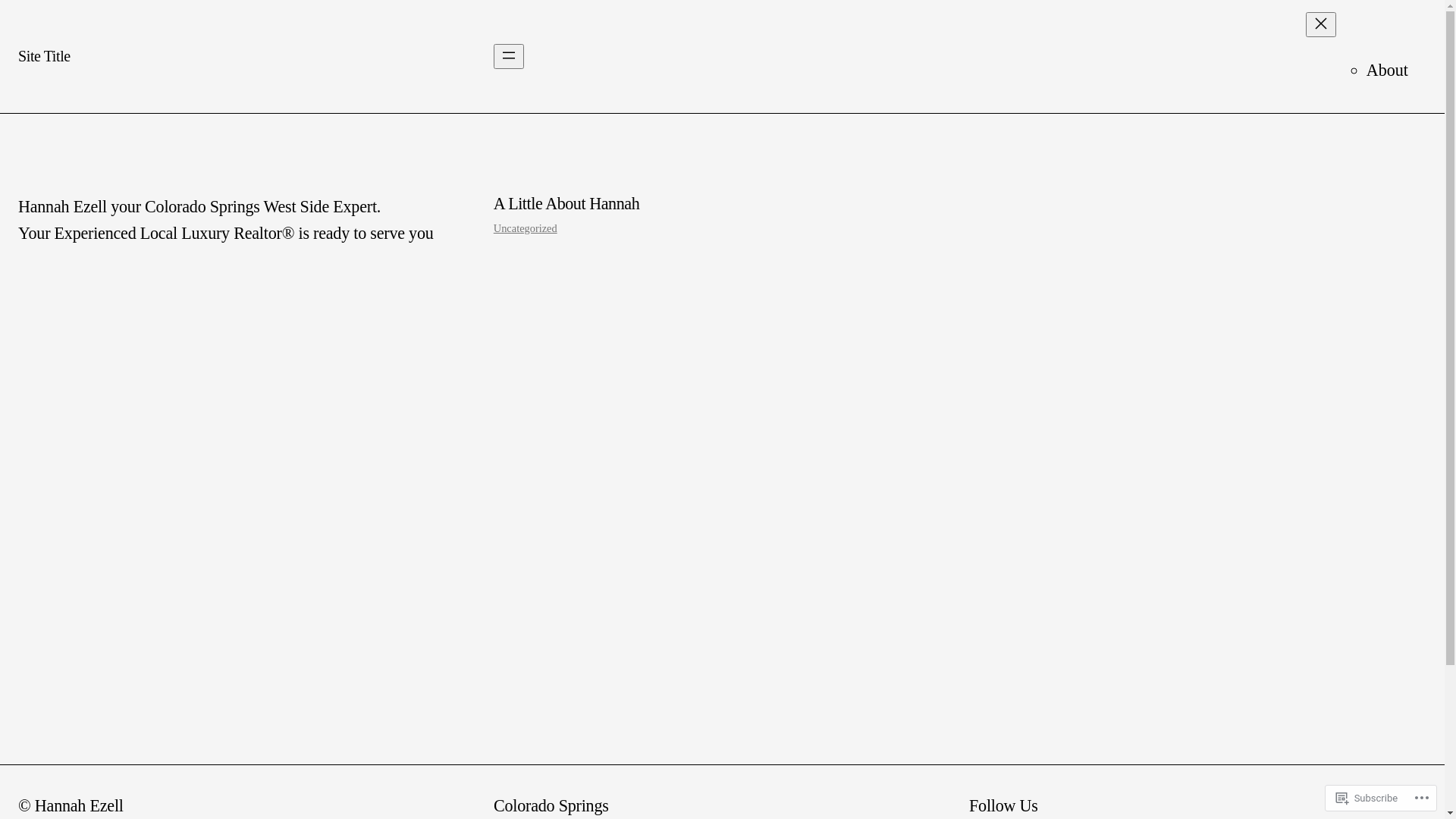 website screenshot of https://hannahezellhomes.blog/