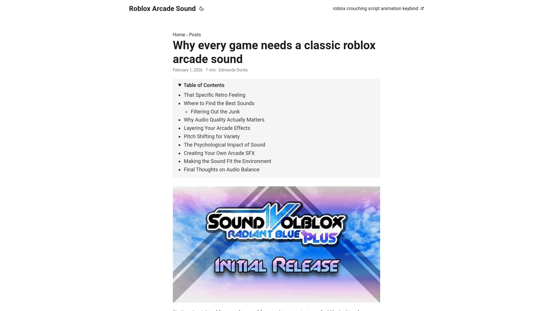 website screenshot of https://roblox-arcade-sound.pages.dev/