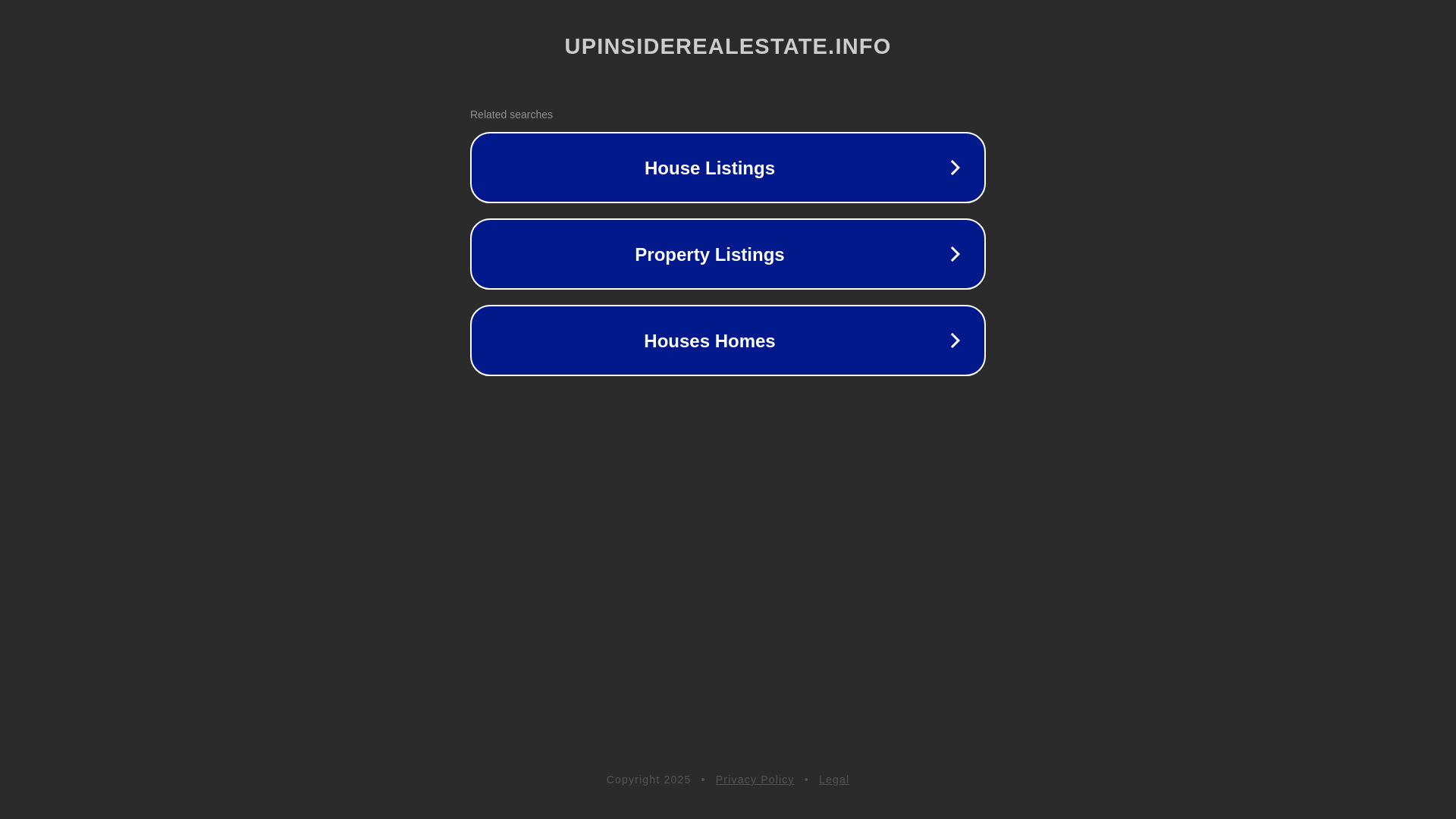 website screenshot of https://upinsiderealestate.info/