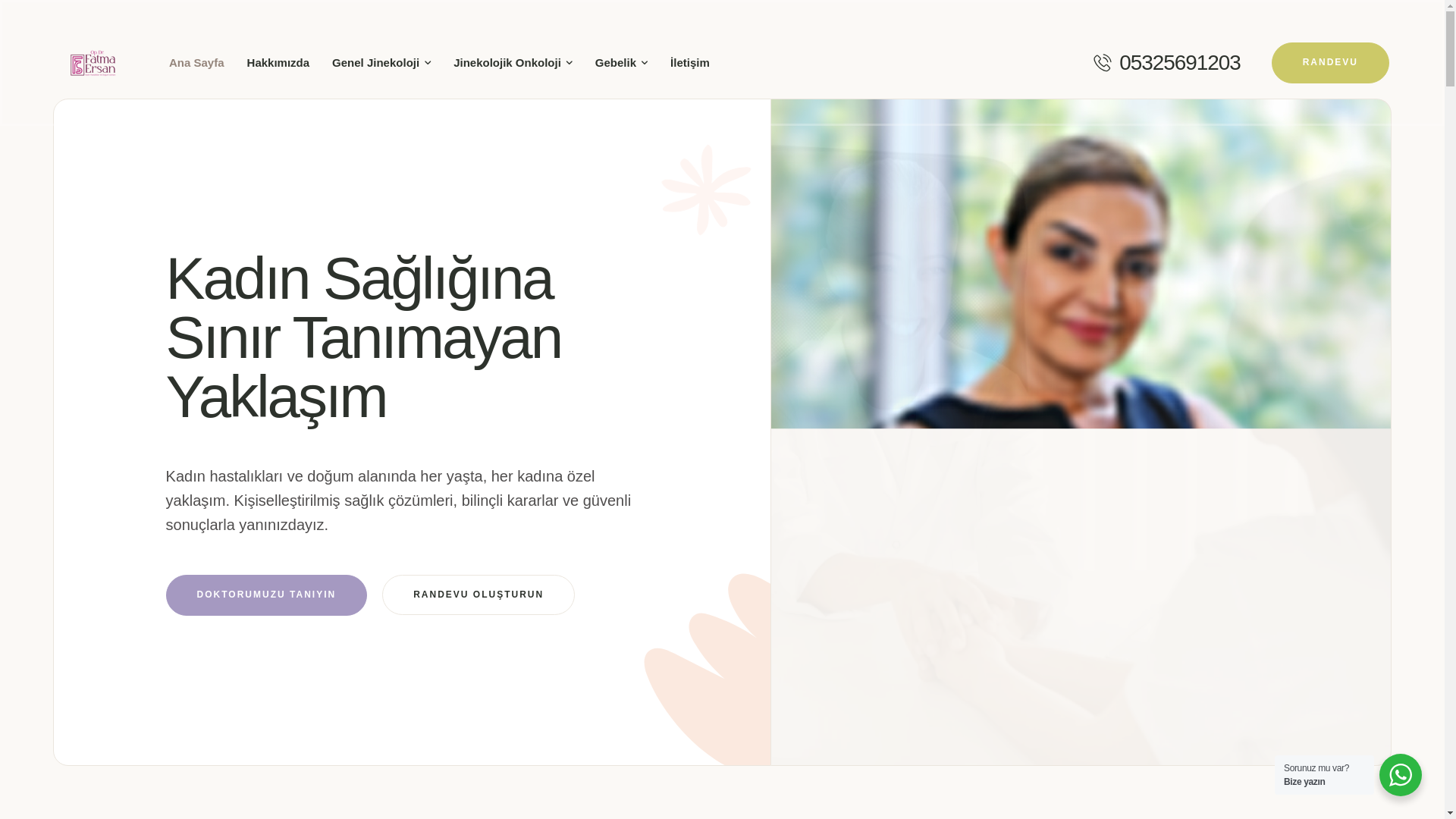 website screenshot of https://drfatmaersan.com.tr/