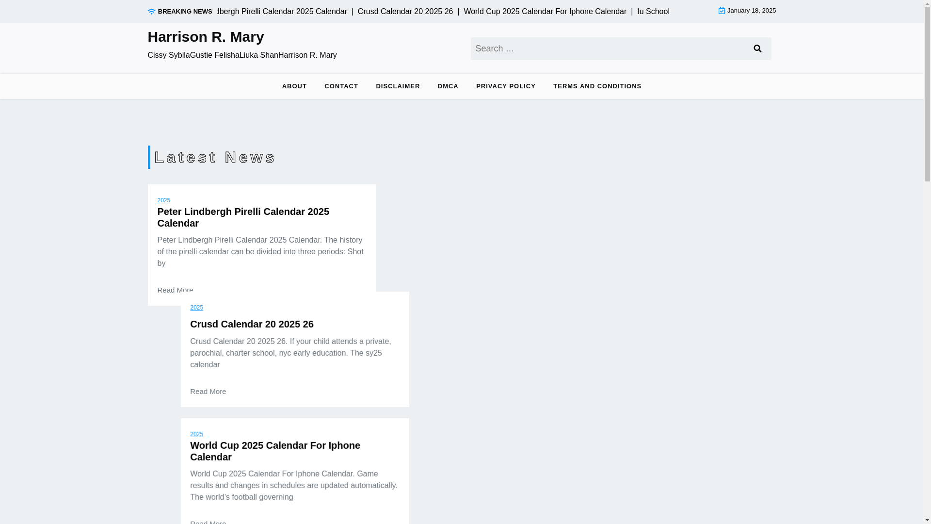 website screenshot of https://harrisonrmary.pages.dev/