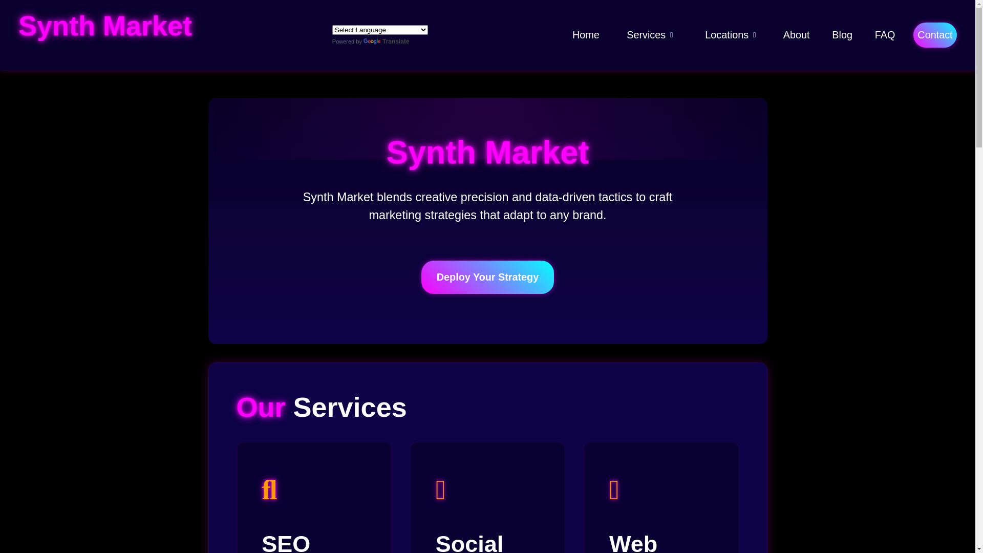 website screenshot of https://synth-market.pages.dev/