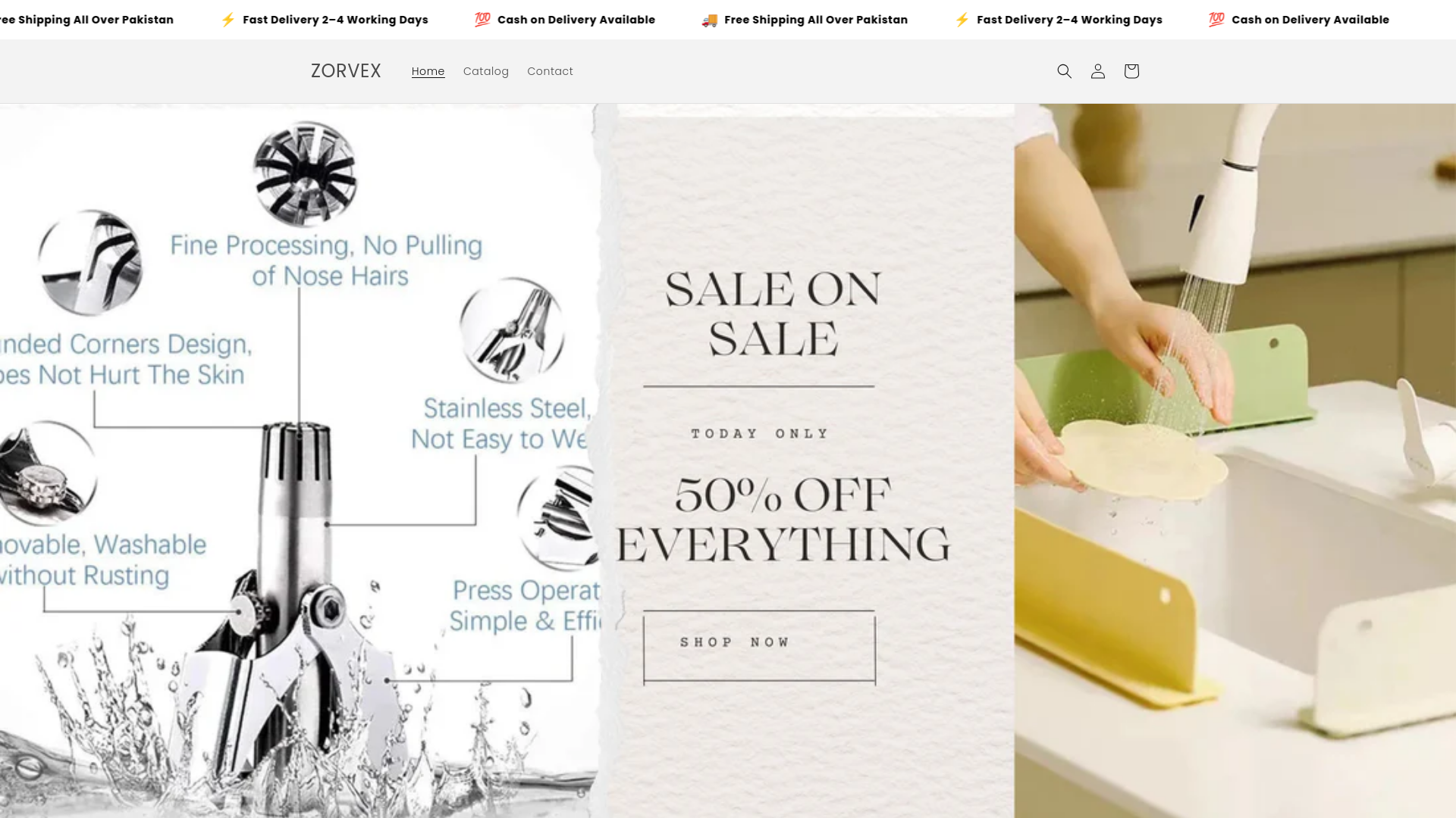website screenshot of https://zorvexpk.store/