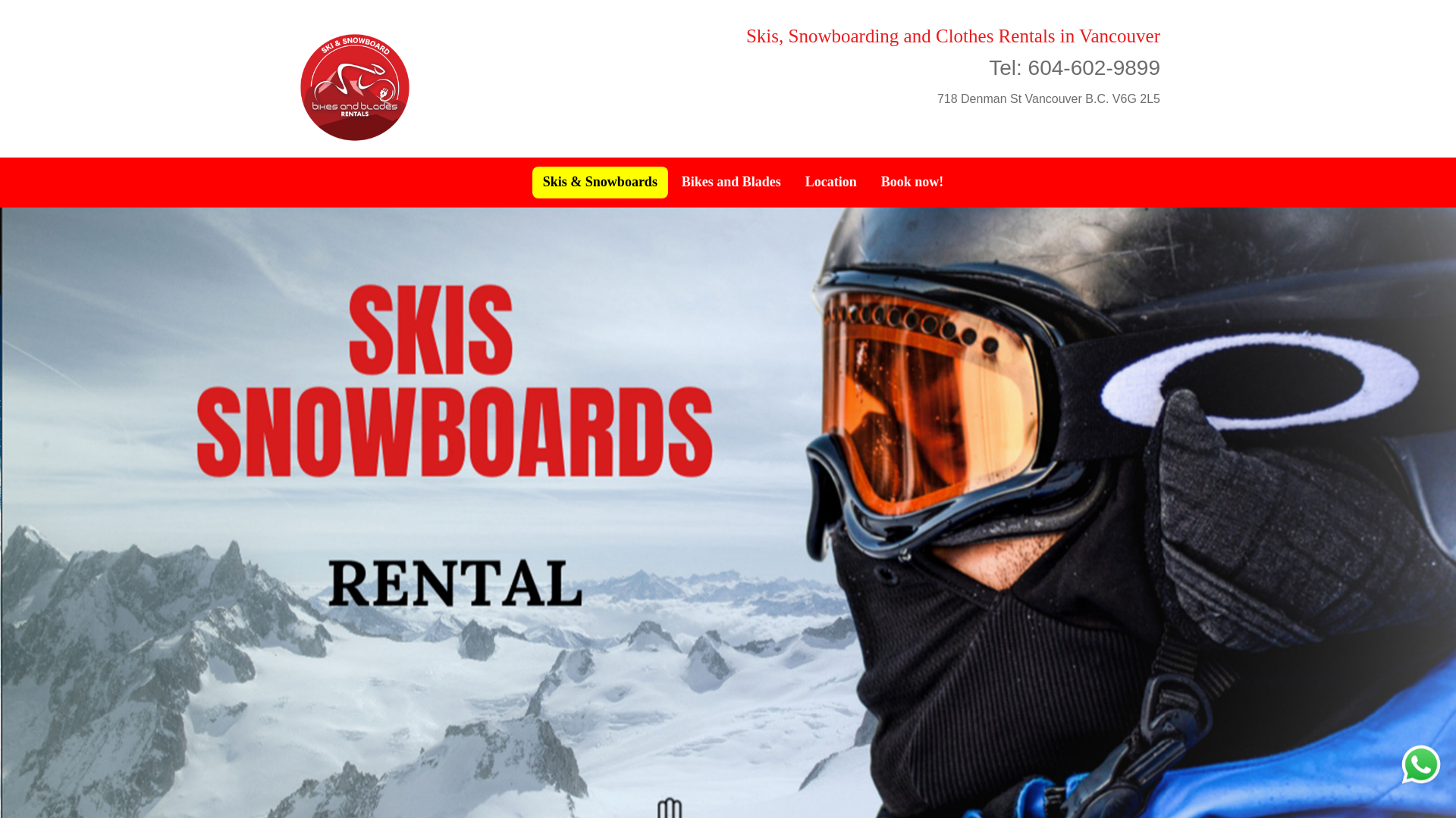 website screenshot of https://www.ski-snowboardvancouver.ca/