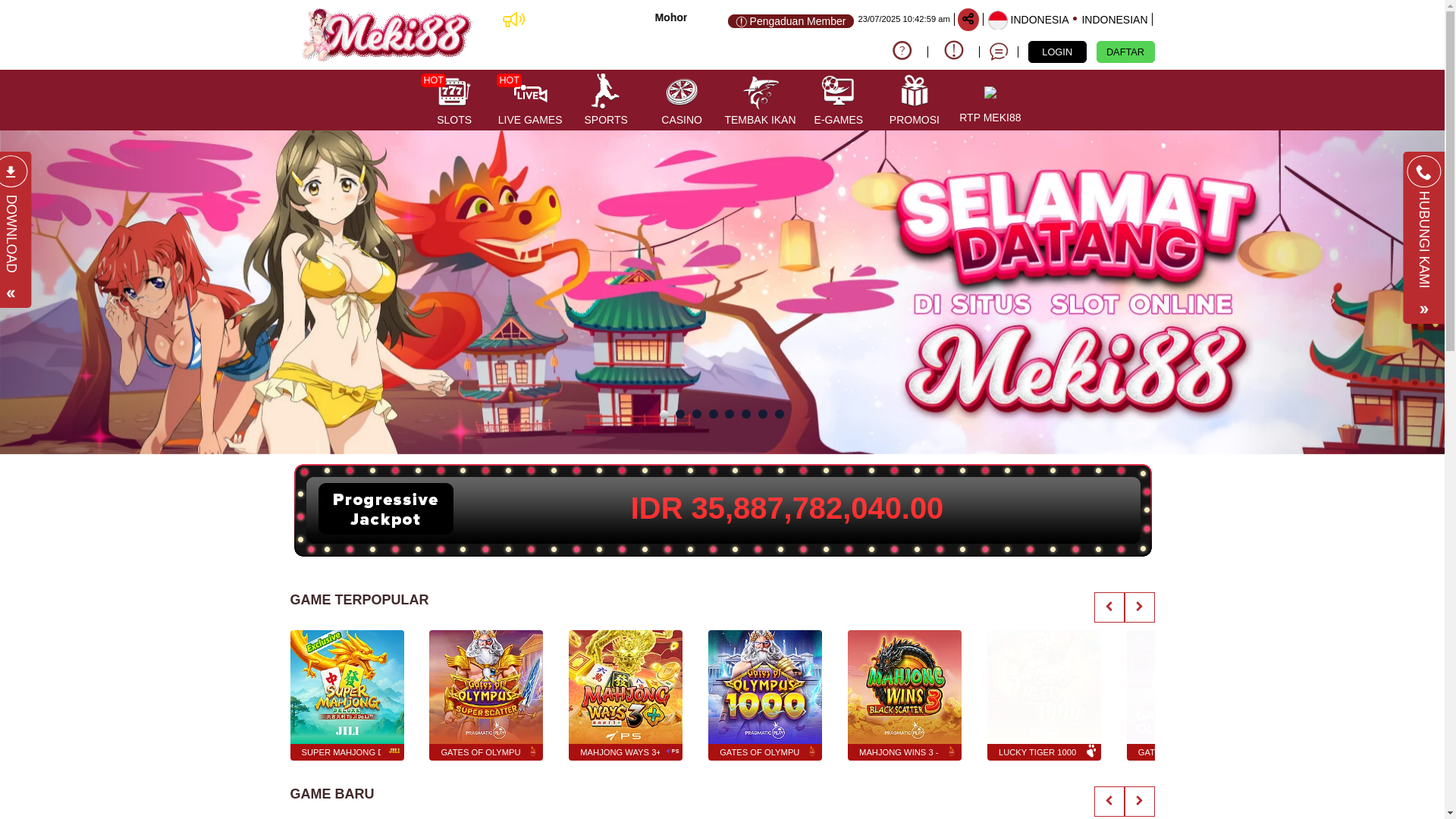 website screenshot of https://mekimerah.com/