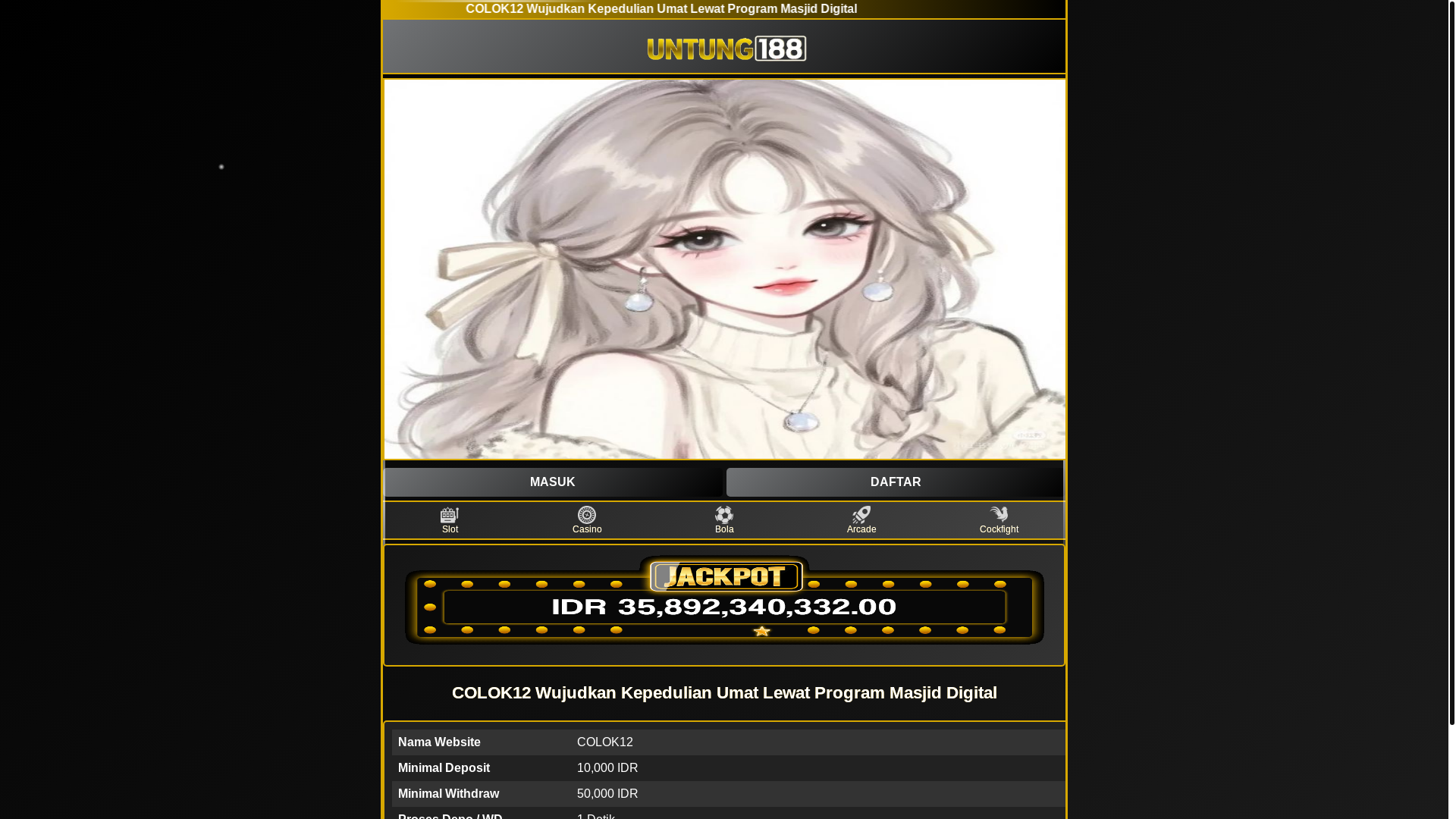 website screenshot of https://colok12-4wg.pages.dev/