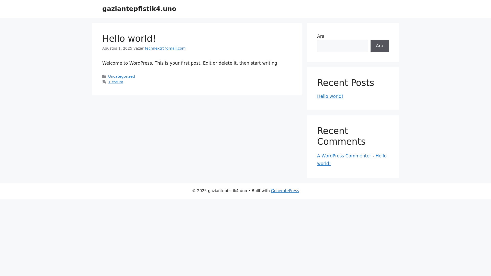 website screenshot of https://gaziantepfistik4.uno/