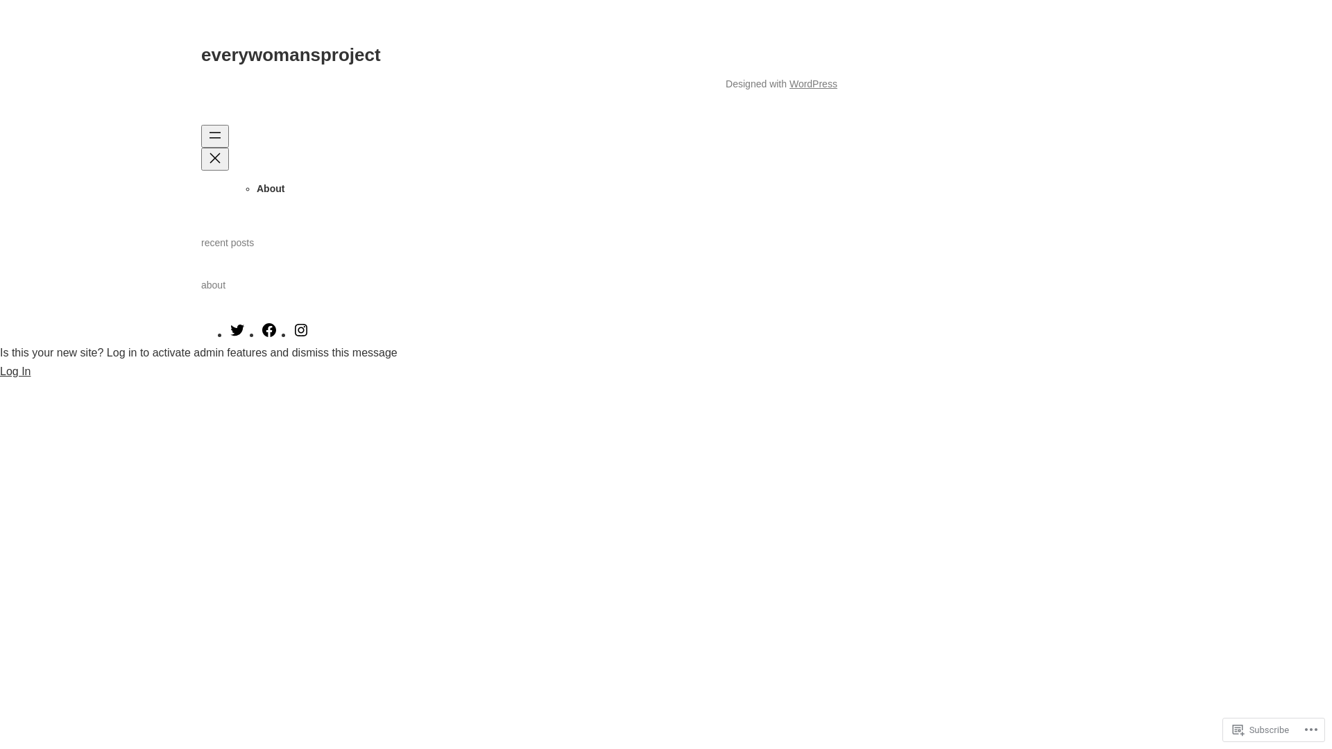 website screenshot of https://everywomansproject.com/