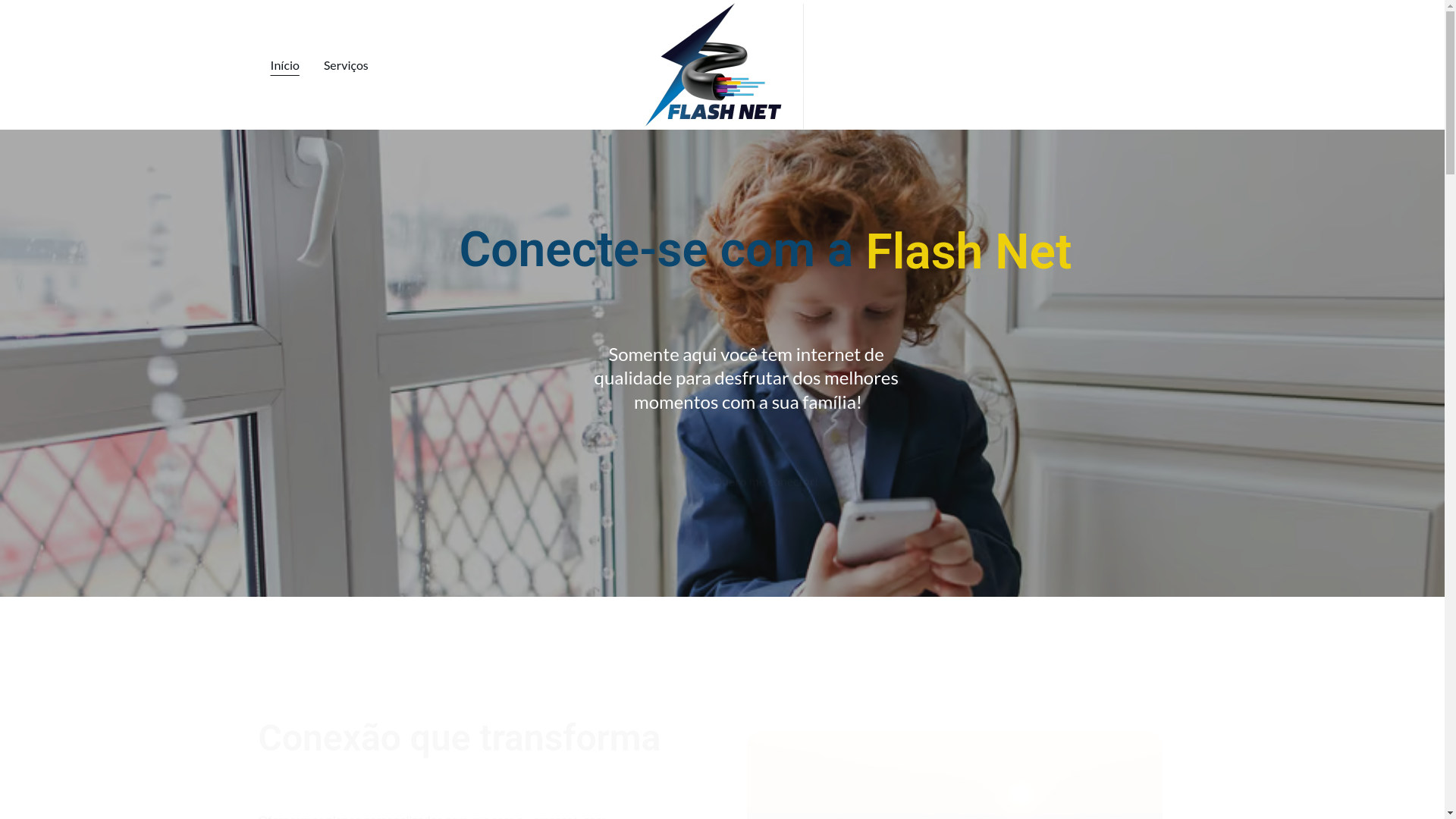 website screenshot of https://flashnetbandalarga.com.br/