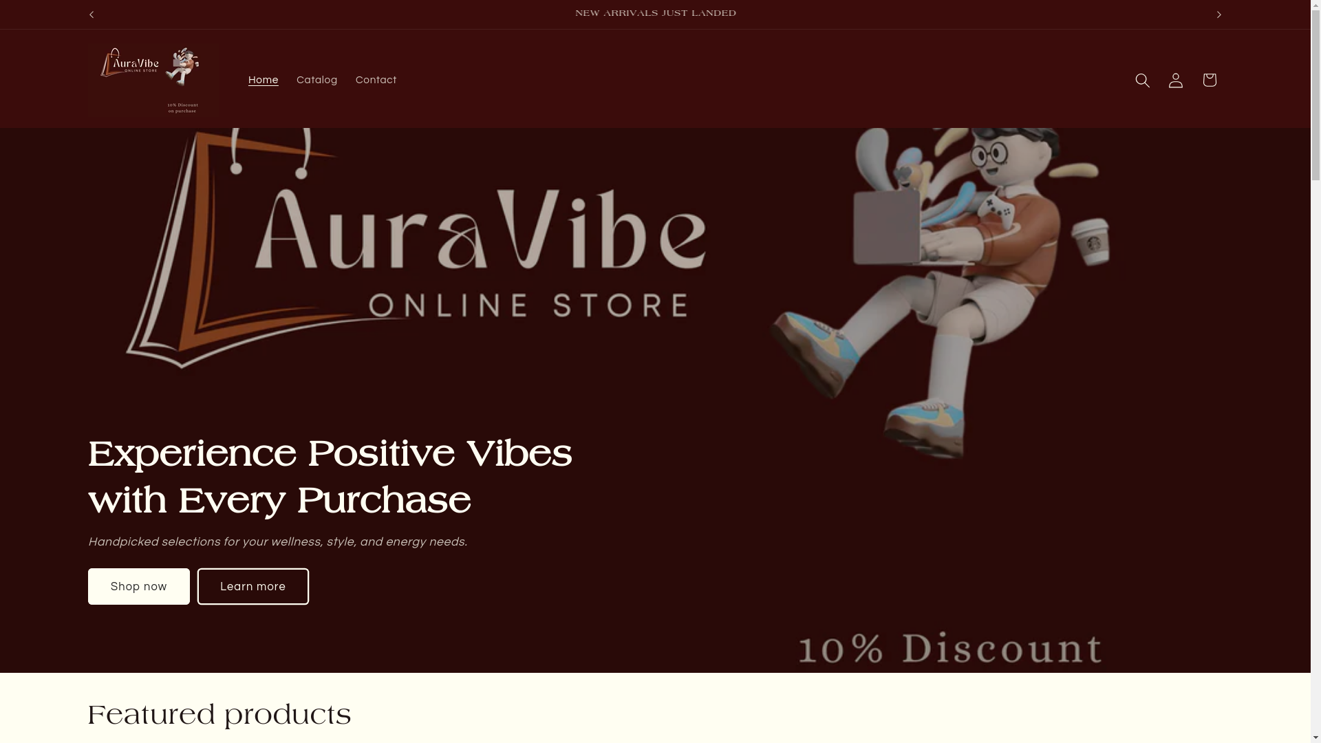 website screenshot of https://auravibez.online/