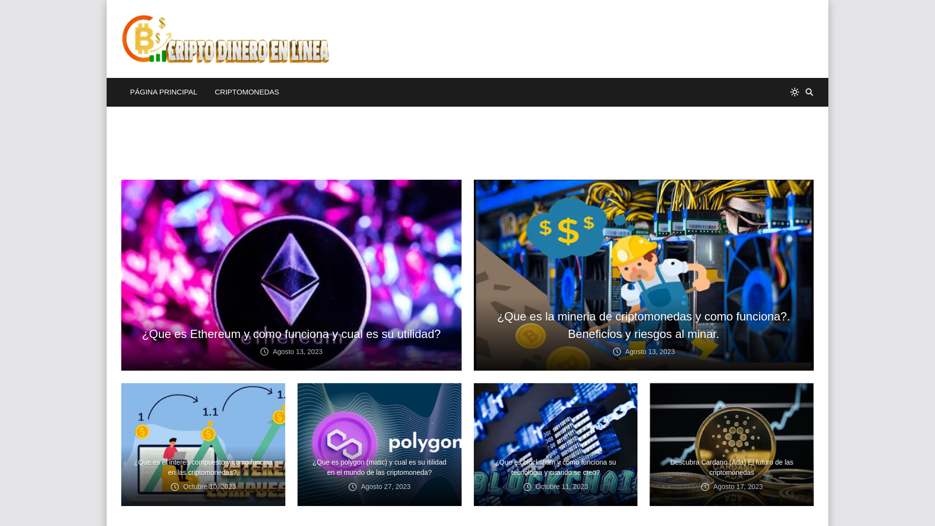 website screenshot of https://criptodinero-en-linea.blogspot.com/