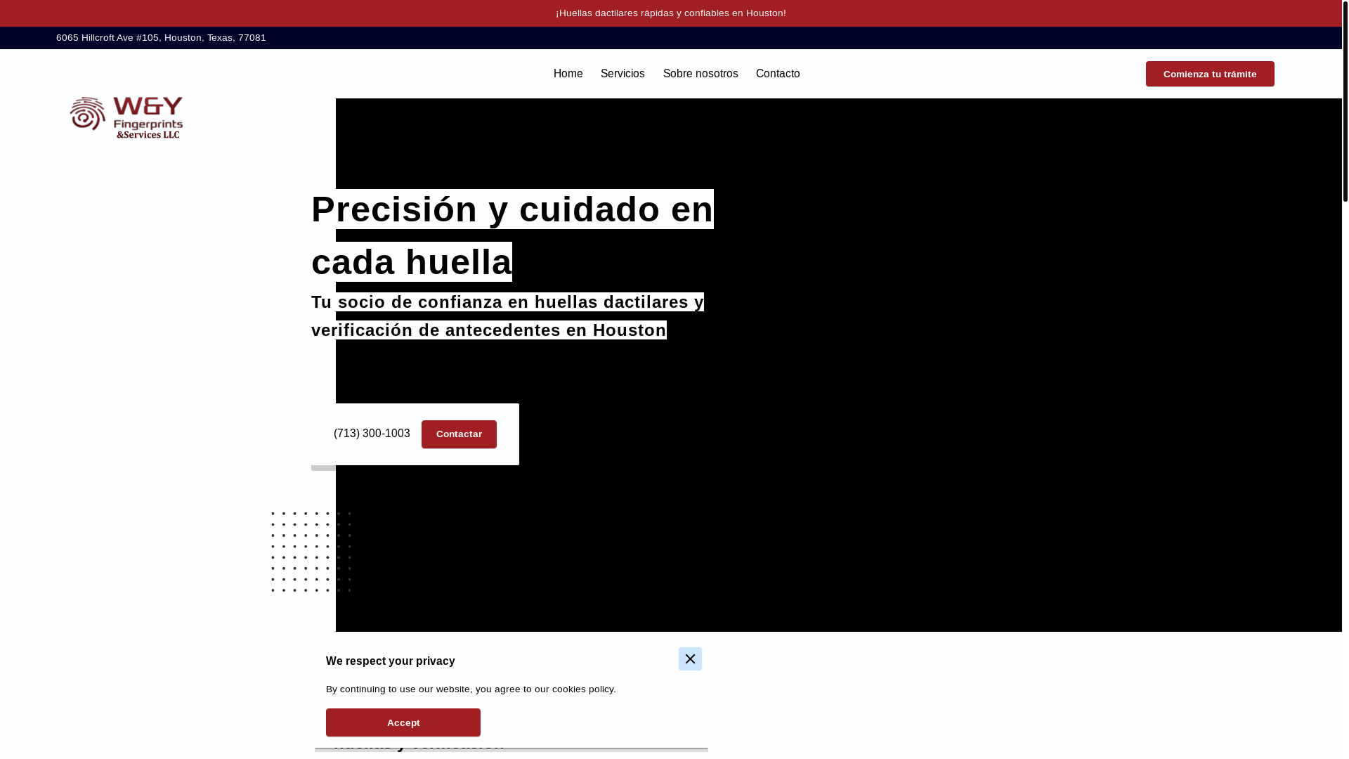 website screenshot of https://wyfingerprints.com/