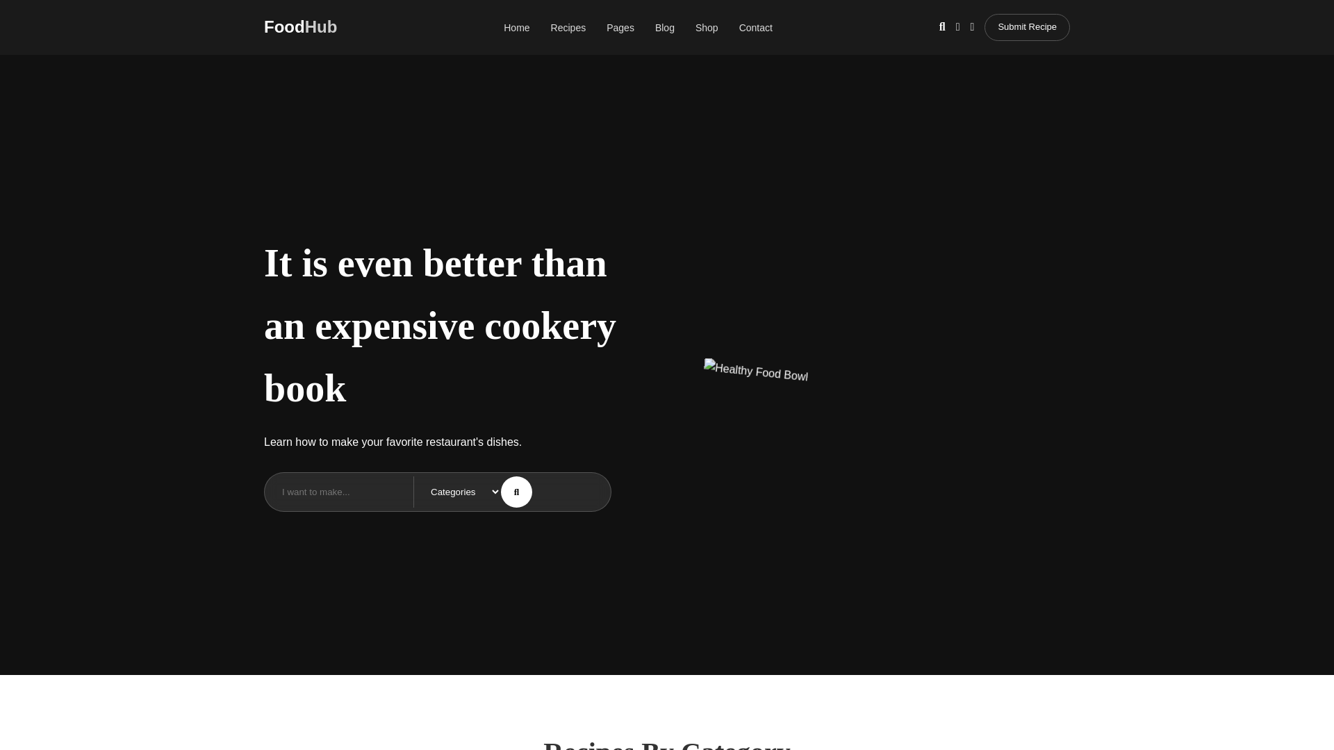 website screenshot of https://culinarywebsite.pages.dev/