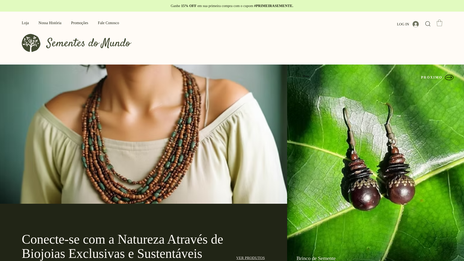 website screenshot of https://sementesdomundo.com