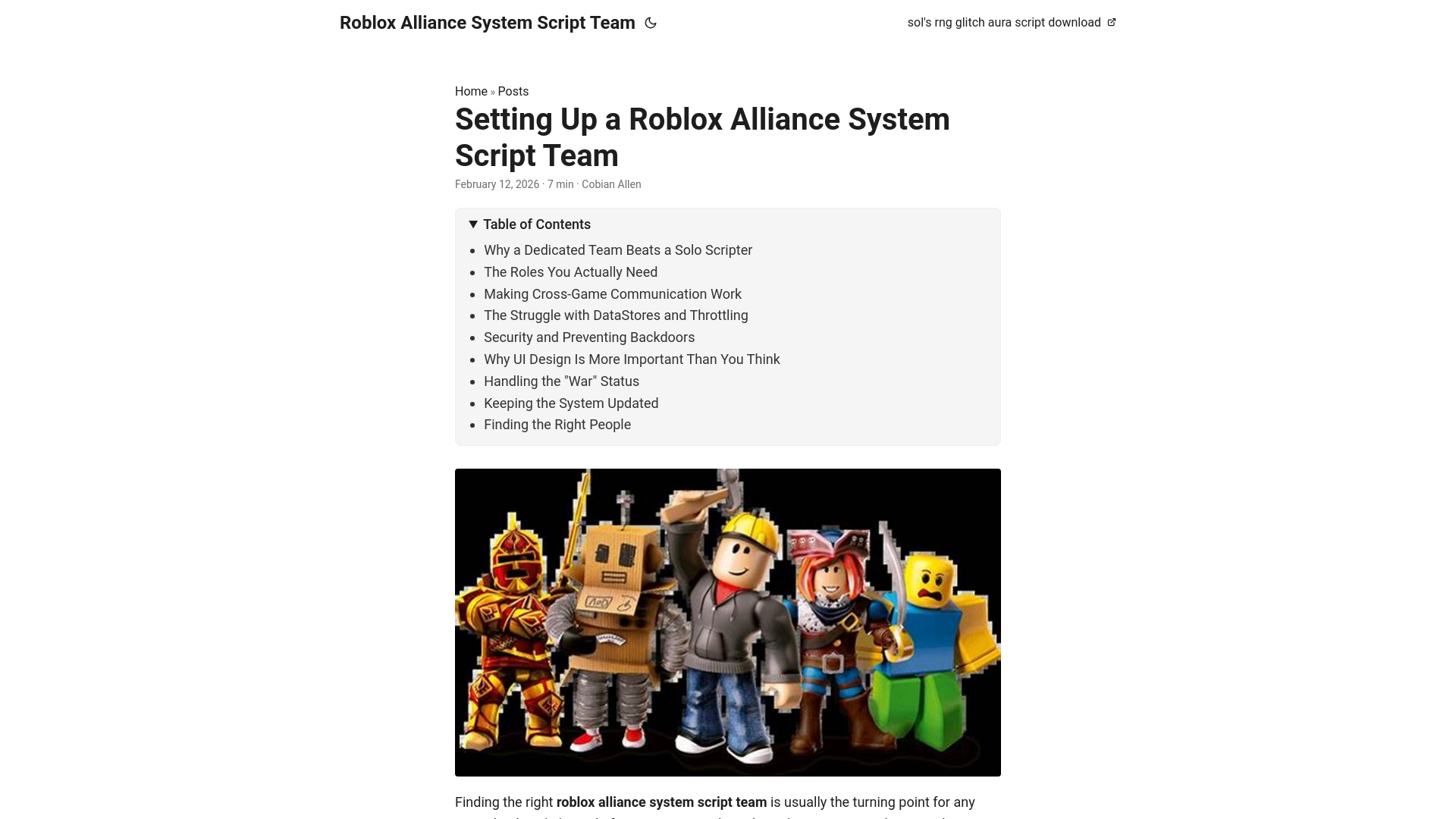 website screenshot of https://roblox-alliance-system-script-team.pages.dev/