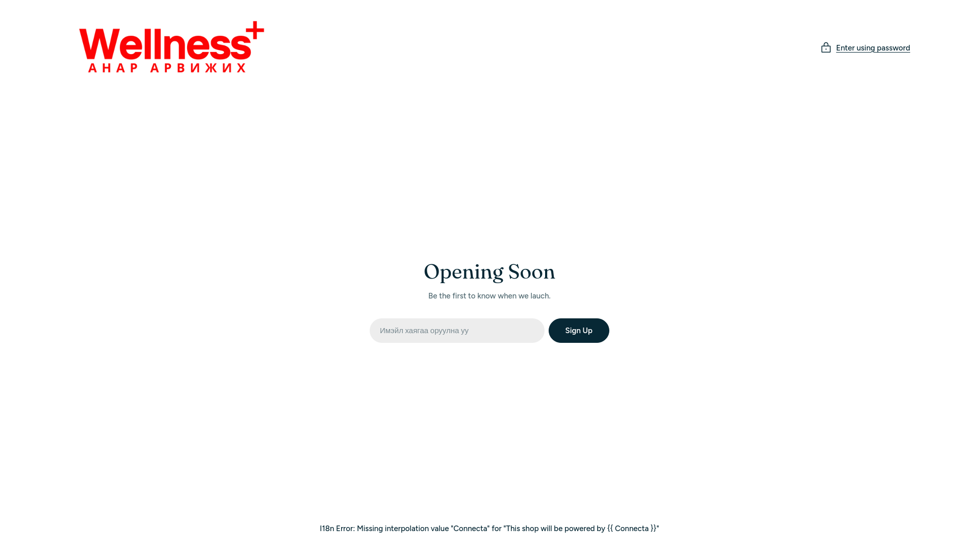 website screenshot of https://wellnessanar.com/