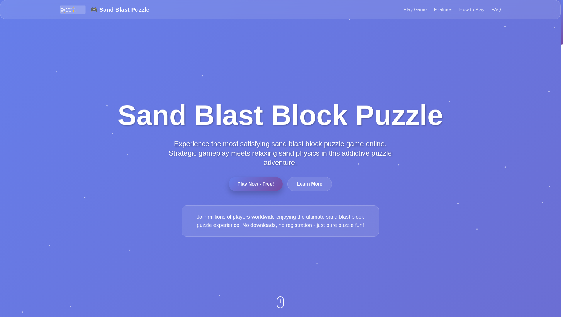 website screenshot of https://sand-blast.pages.dev/