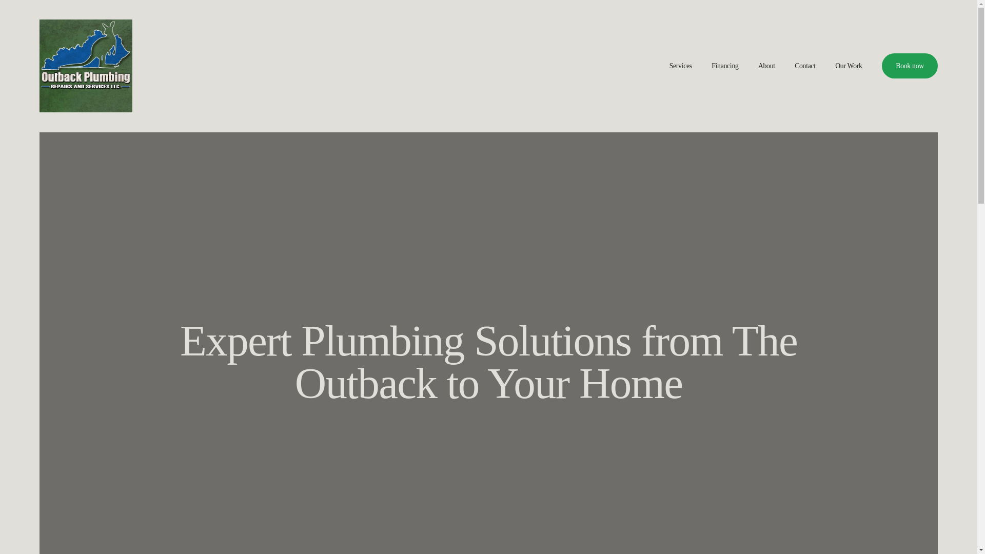 website screenshot of https://outbackplumbingrepairsservices.com/