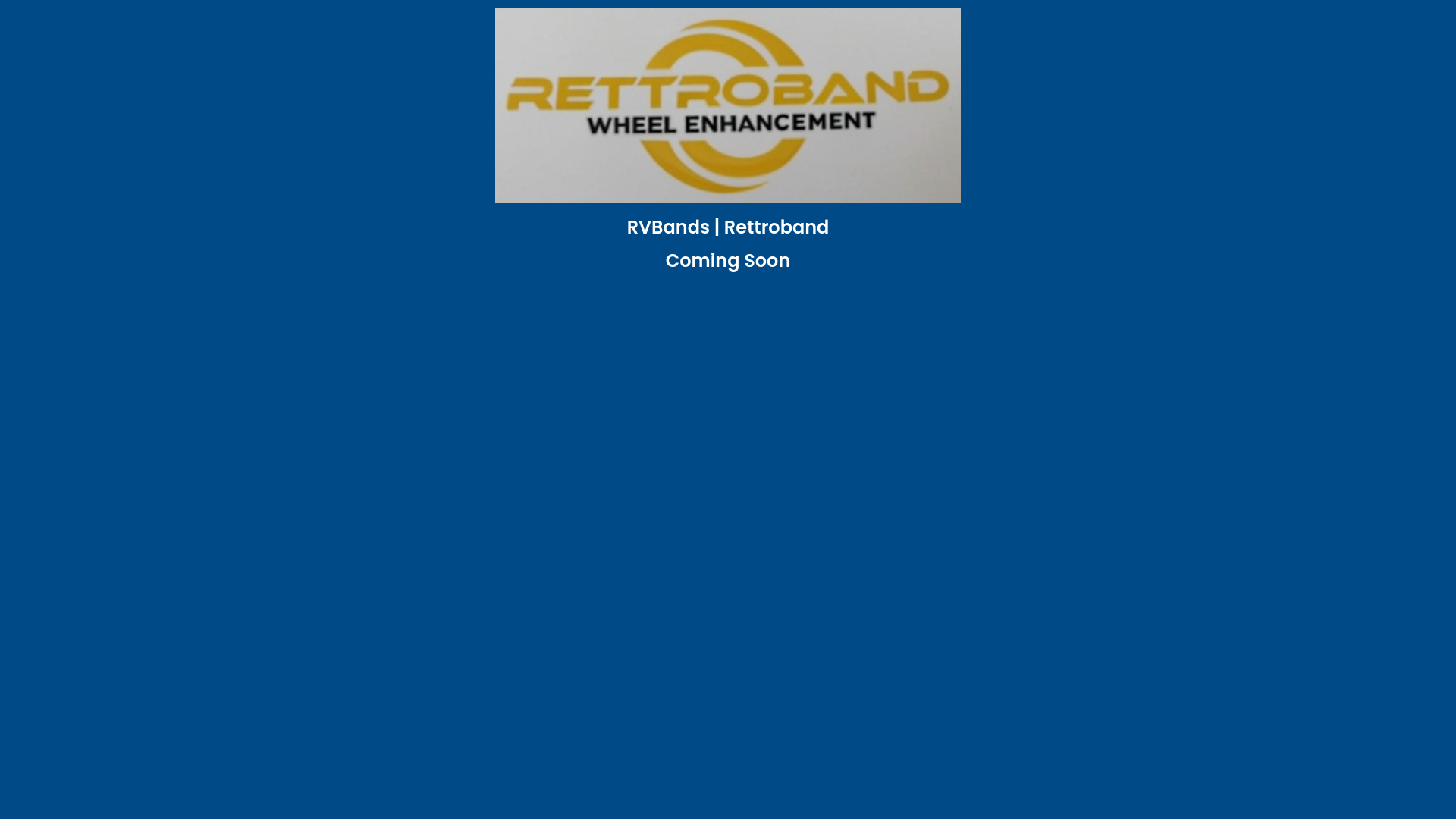 website screenshot of https://rvbands.com