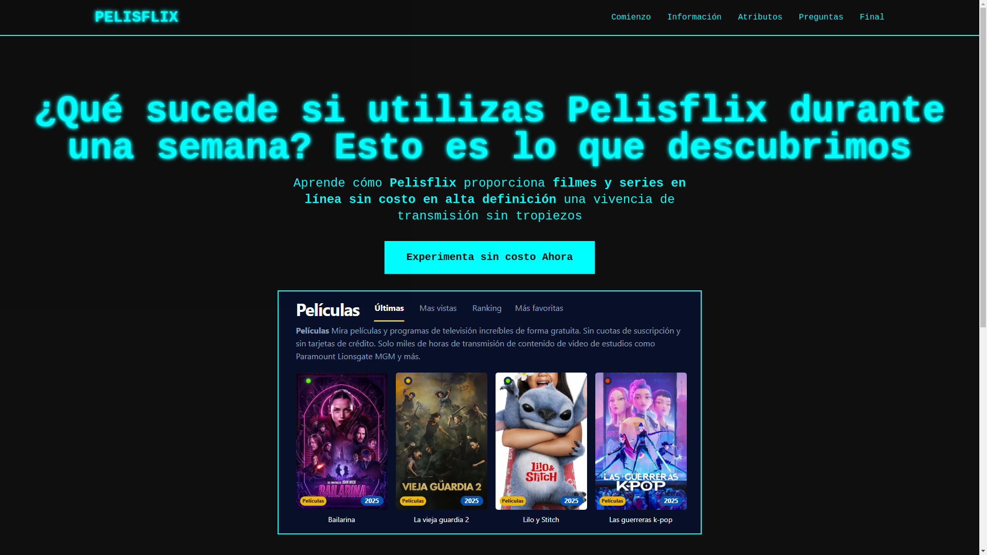 website screenshot of https://pelisflix-bjcv.pages.dev/