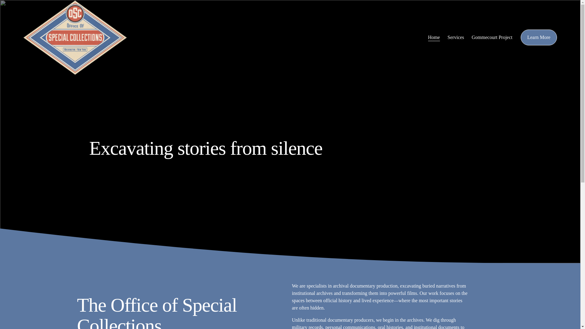 website screenshot of https://oscarchive.com/