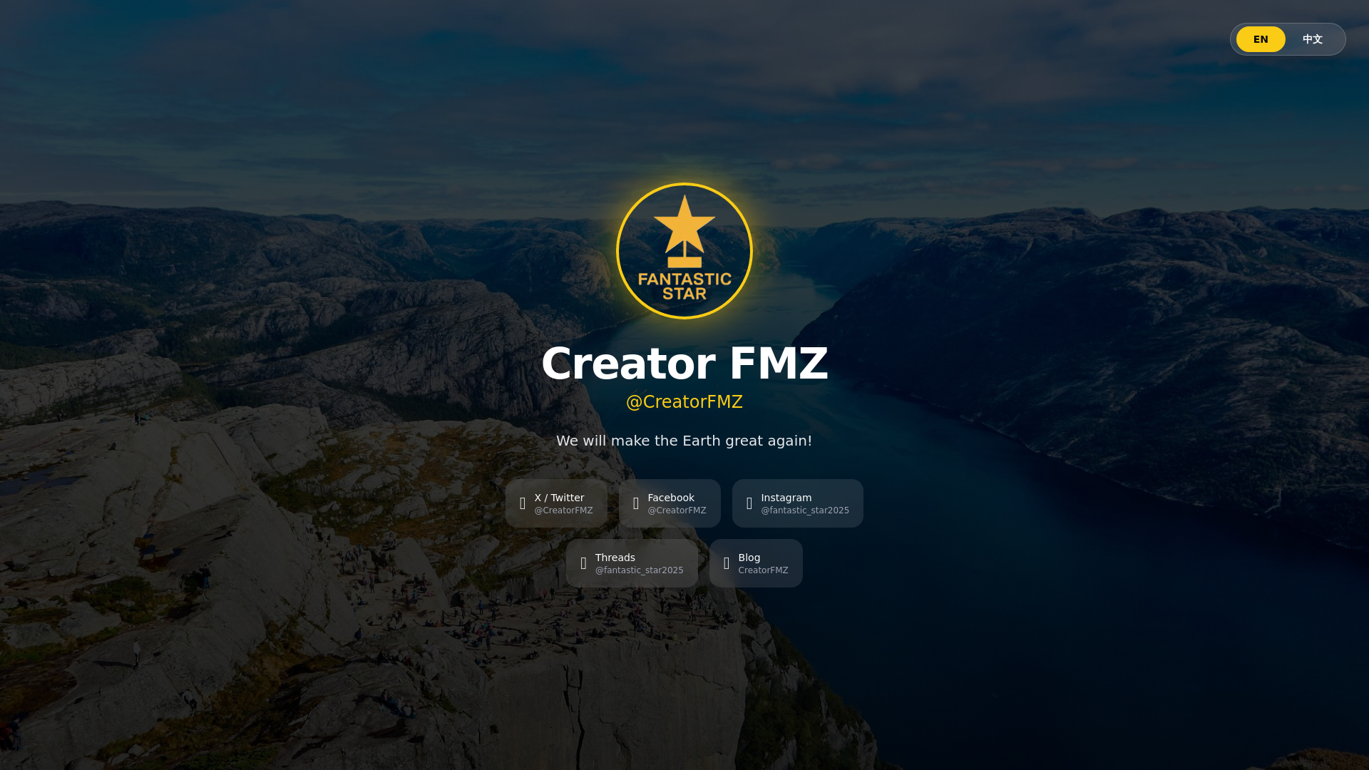 website screenshot of https://creatorfmz.pages.dev/