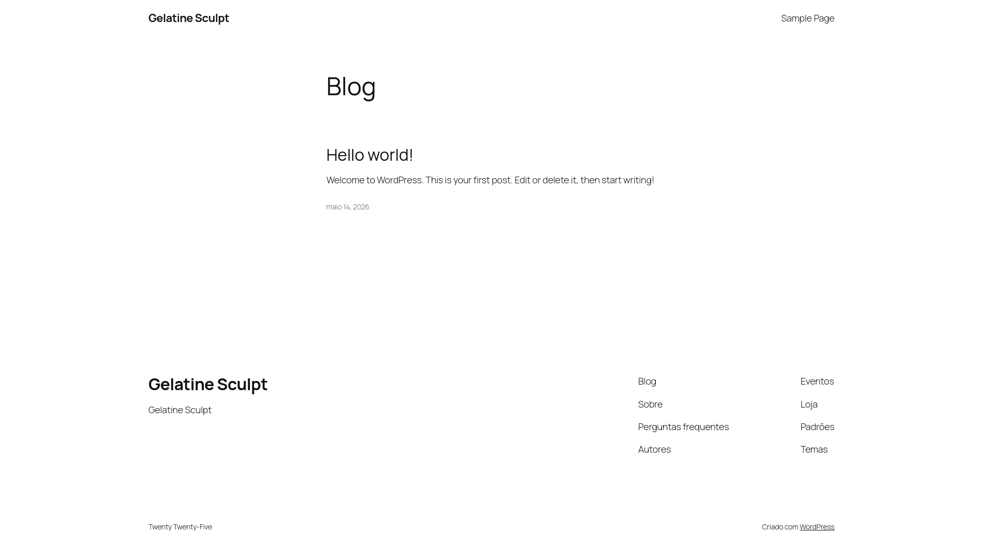 website screenshot of https://gelatinesculptlab.com/