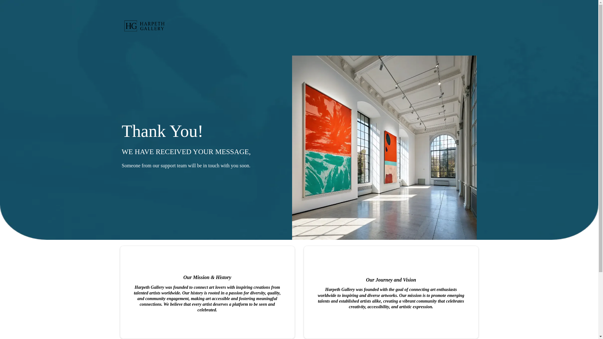 website screenshot of https://harpethgallery.net/