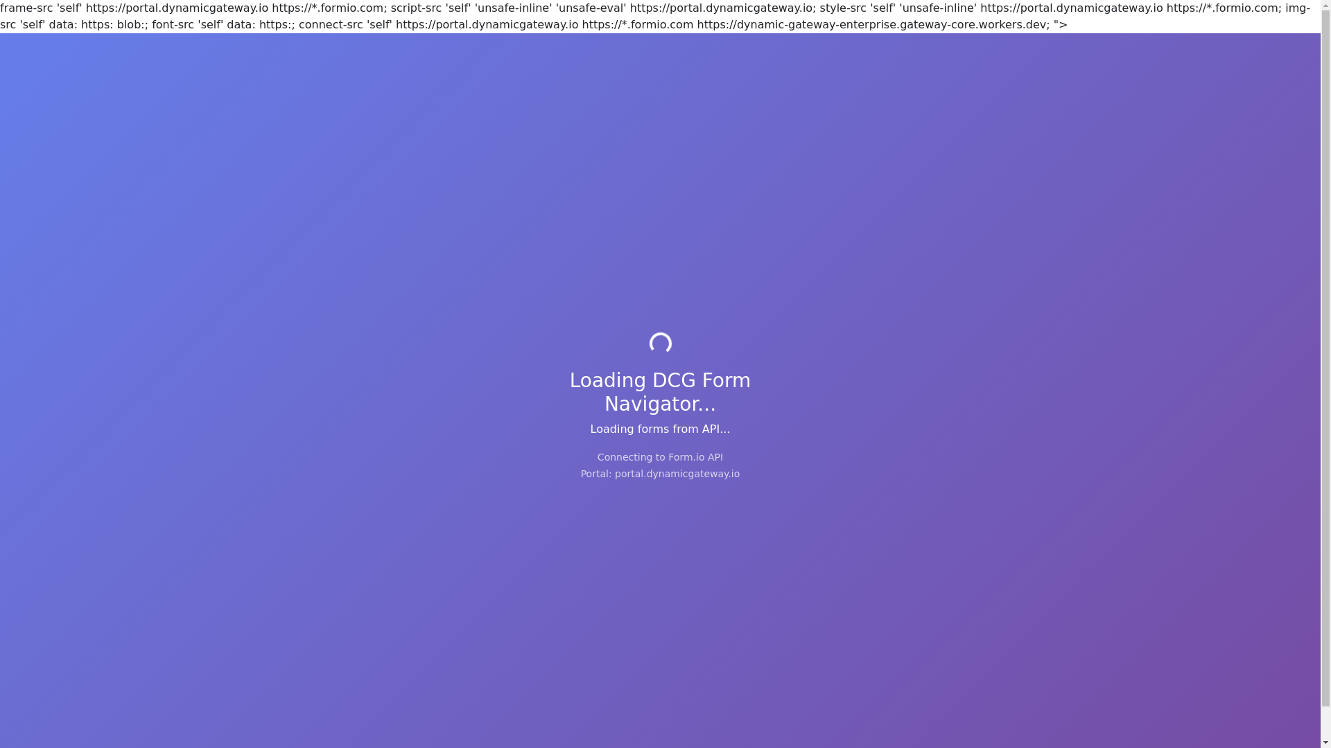 website screenshot of https://dcg-form-navigator-v3.pages.dev/