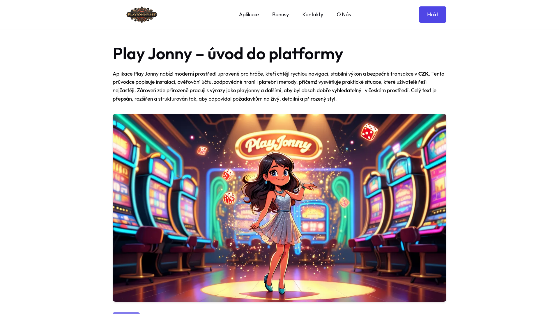 website screenshot of https://playjonnybet-cz.pages.dev/