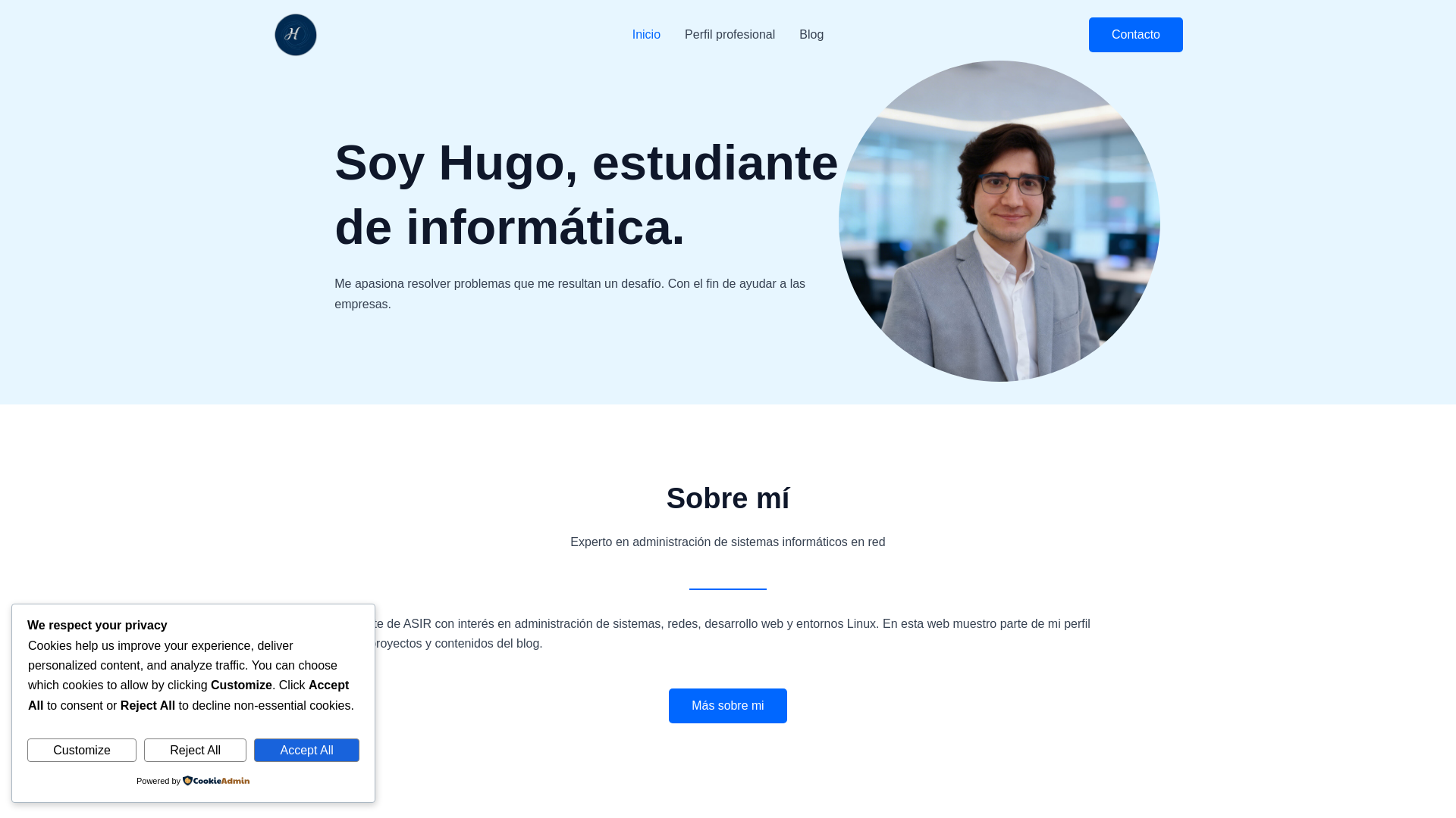 website screenshot of https://pereztroff.com