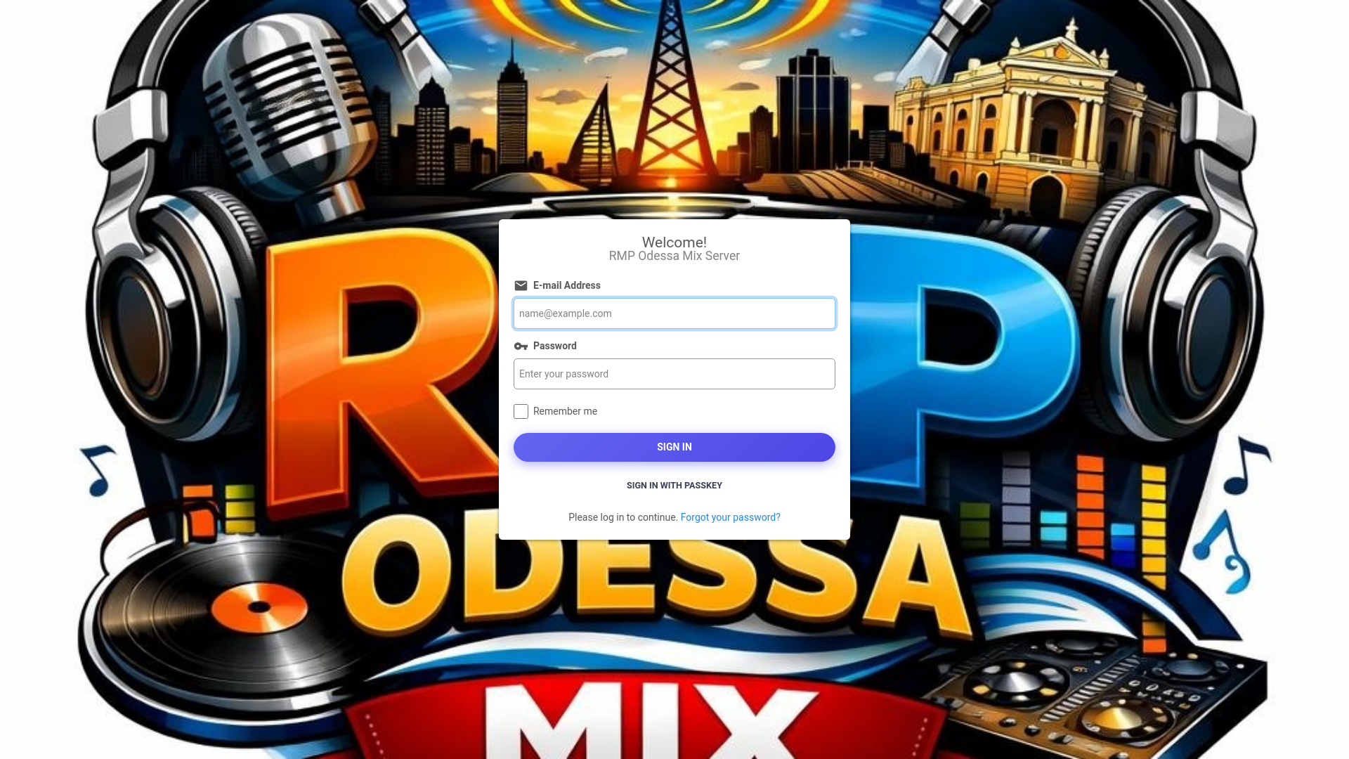 website screenshot of https://rmpodessamix.com/