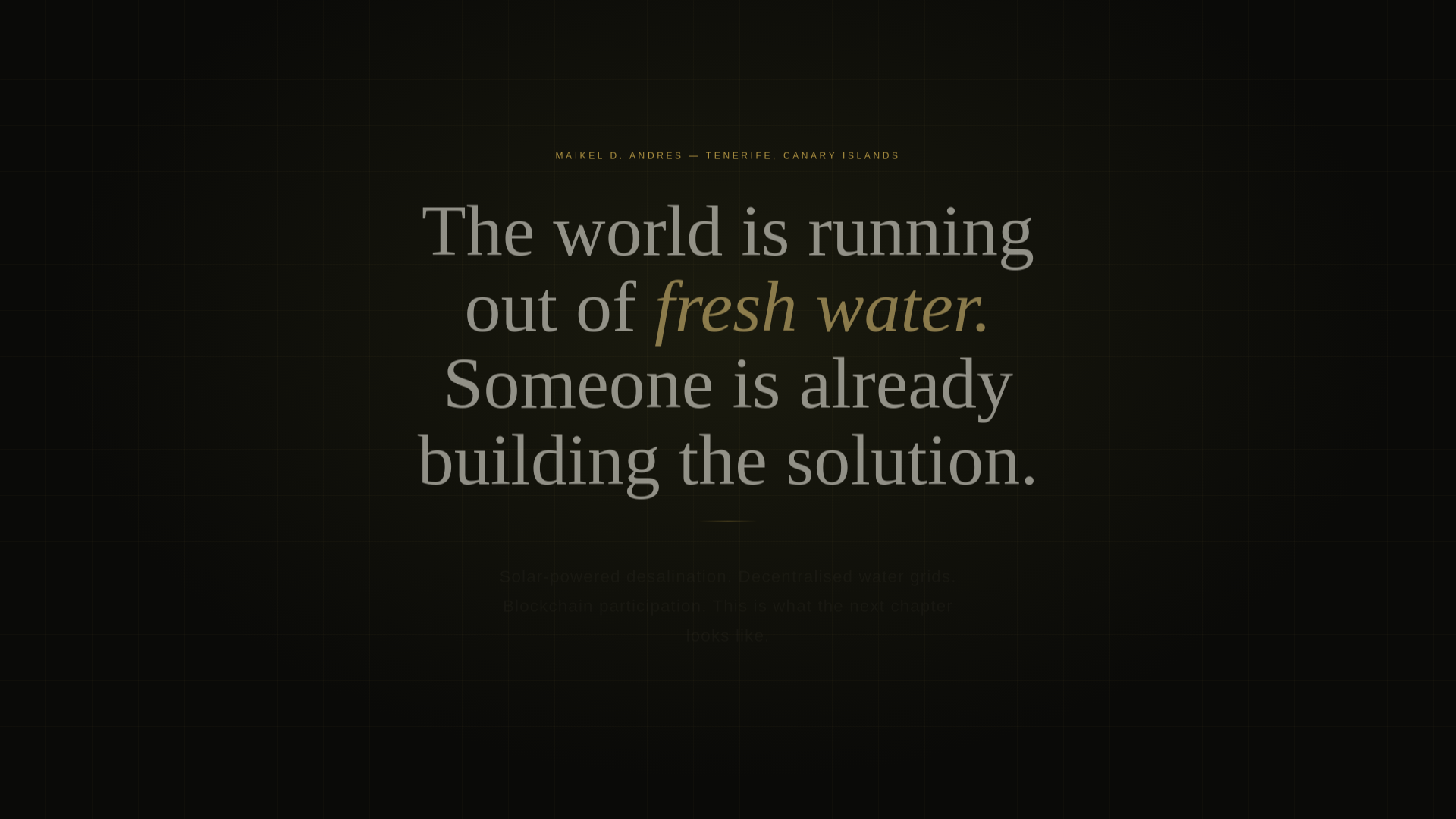 website screenshot of https://maikelandreswaterislife.pages.dev/