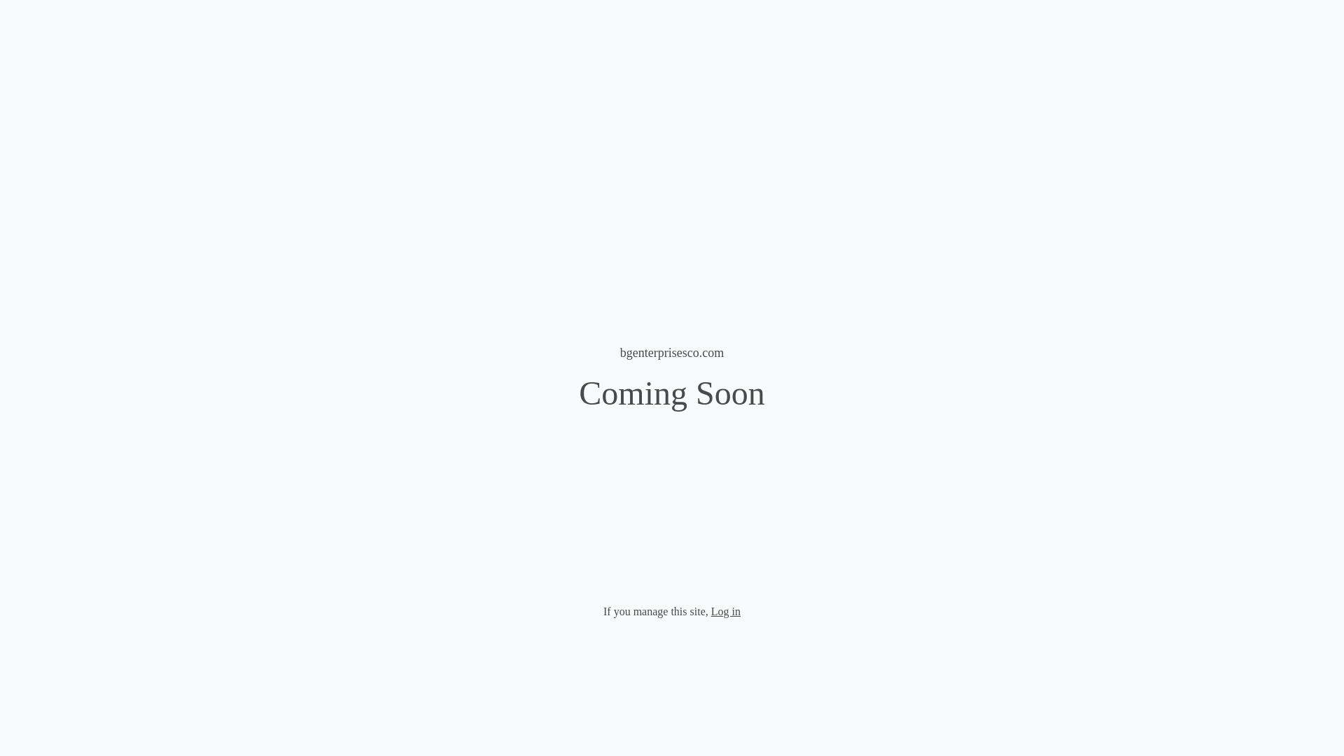 website screenshot of https://bgenterprisesco.com/