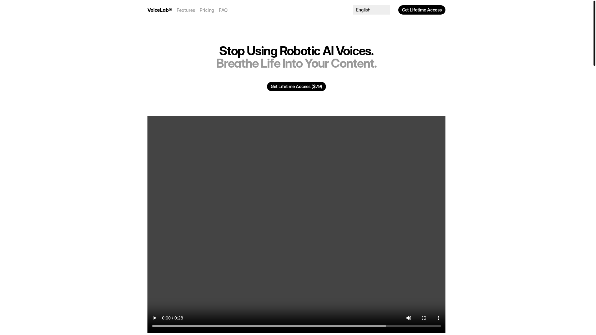 website screenshot of https://voicelab.cc/