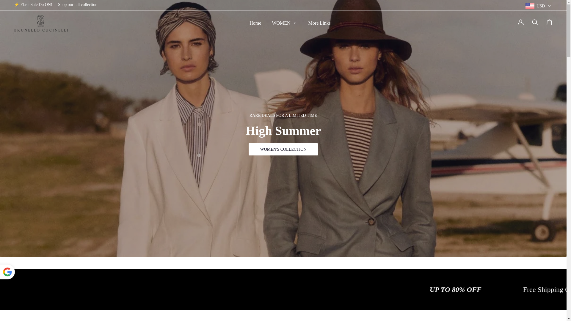 website screenshot of https://brunell-ocucinelli.com/