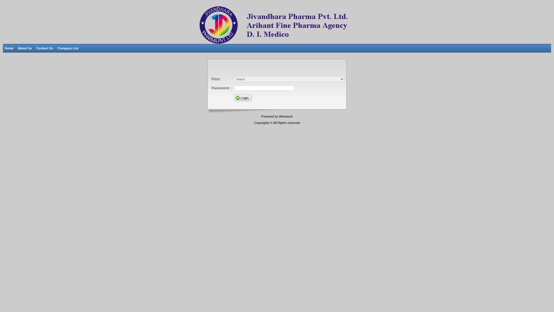 website screenshot of https://jivandharapharma.com/