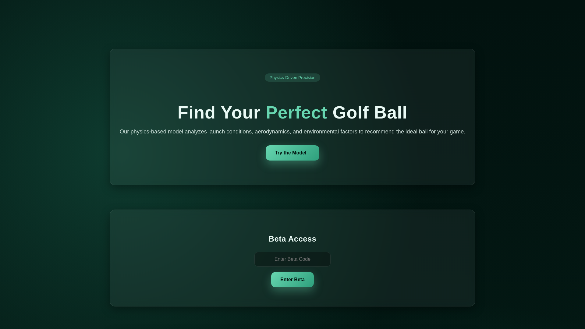 website screenshot of https://whichgolfballshouldiuse.com/
