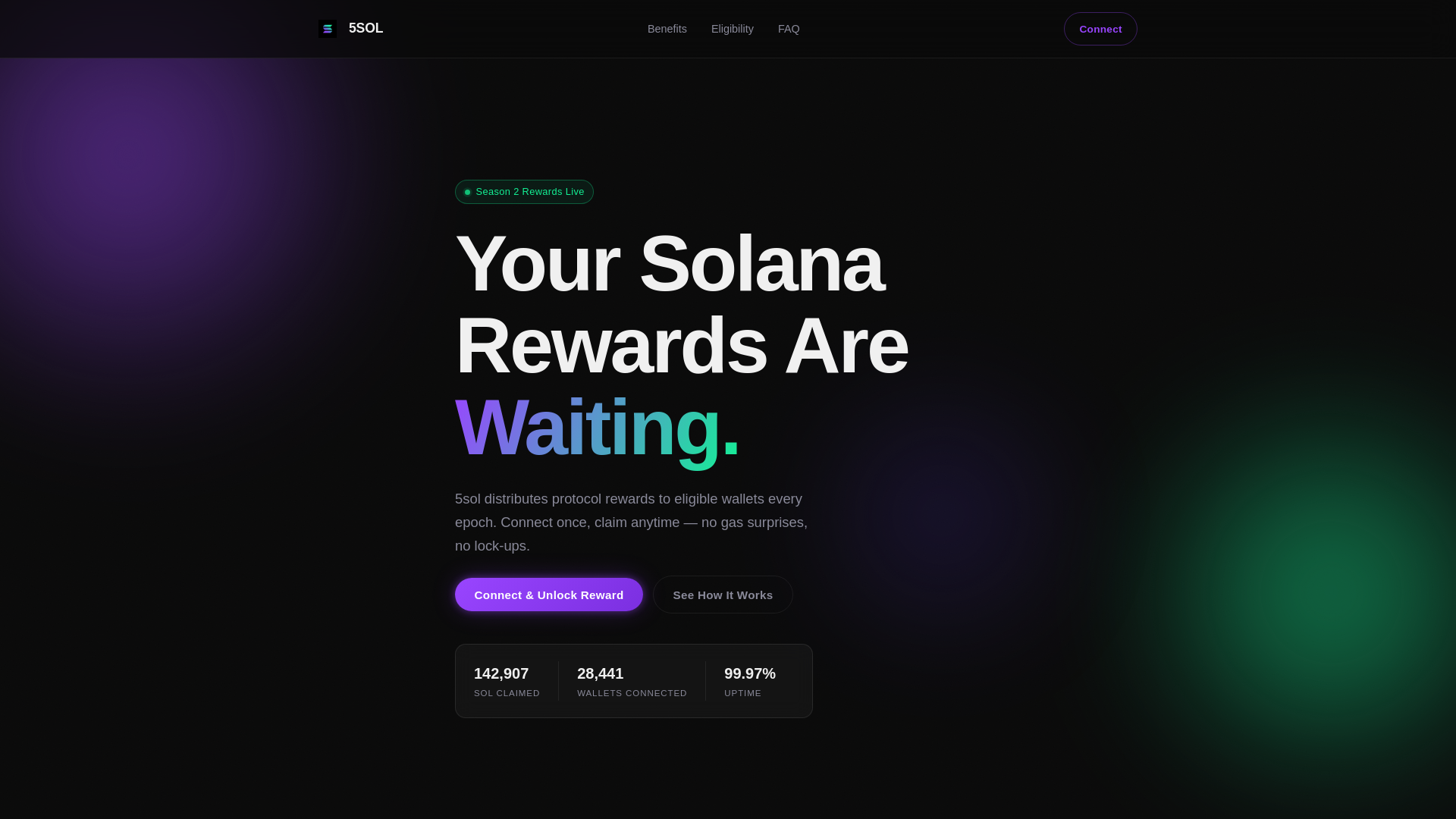 website screenshot of https://5sol.pro