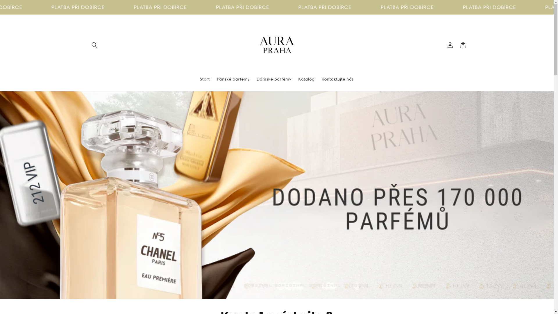 website screenshot of https://aurapraha.com/