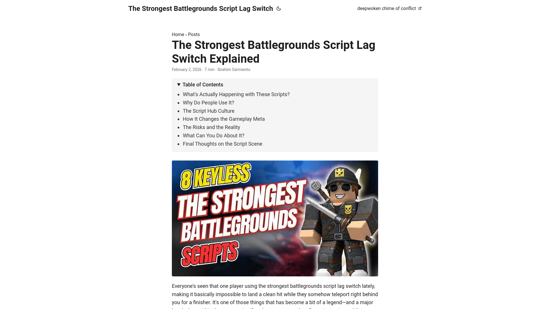 website screenshot of https://the-strongest-battlegrounds-script-lag-switch.pages.dev/