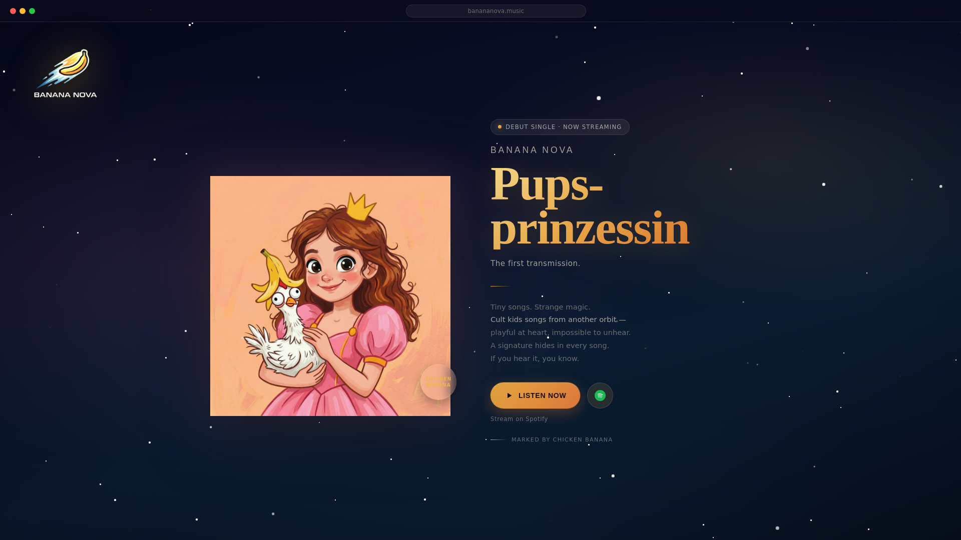 website screenshot of https://banananova.pages.dev/