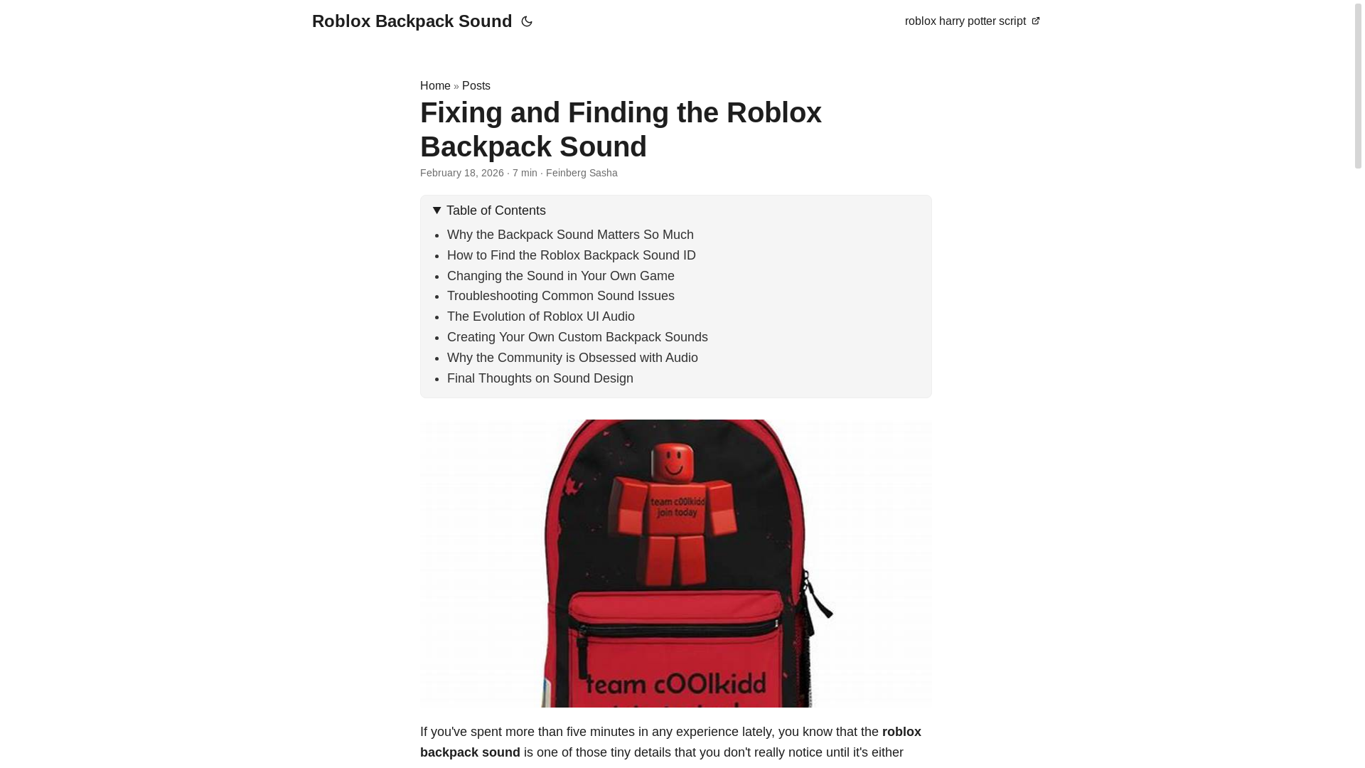website screenshot of https://roblox-backpack-sound.pages.dev/